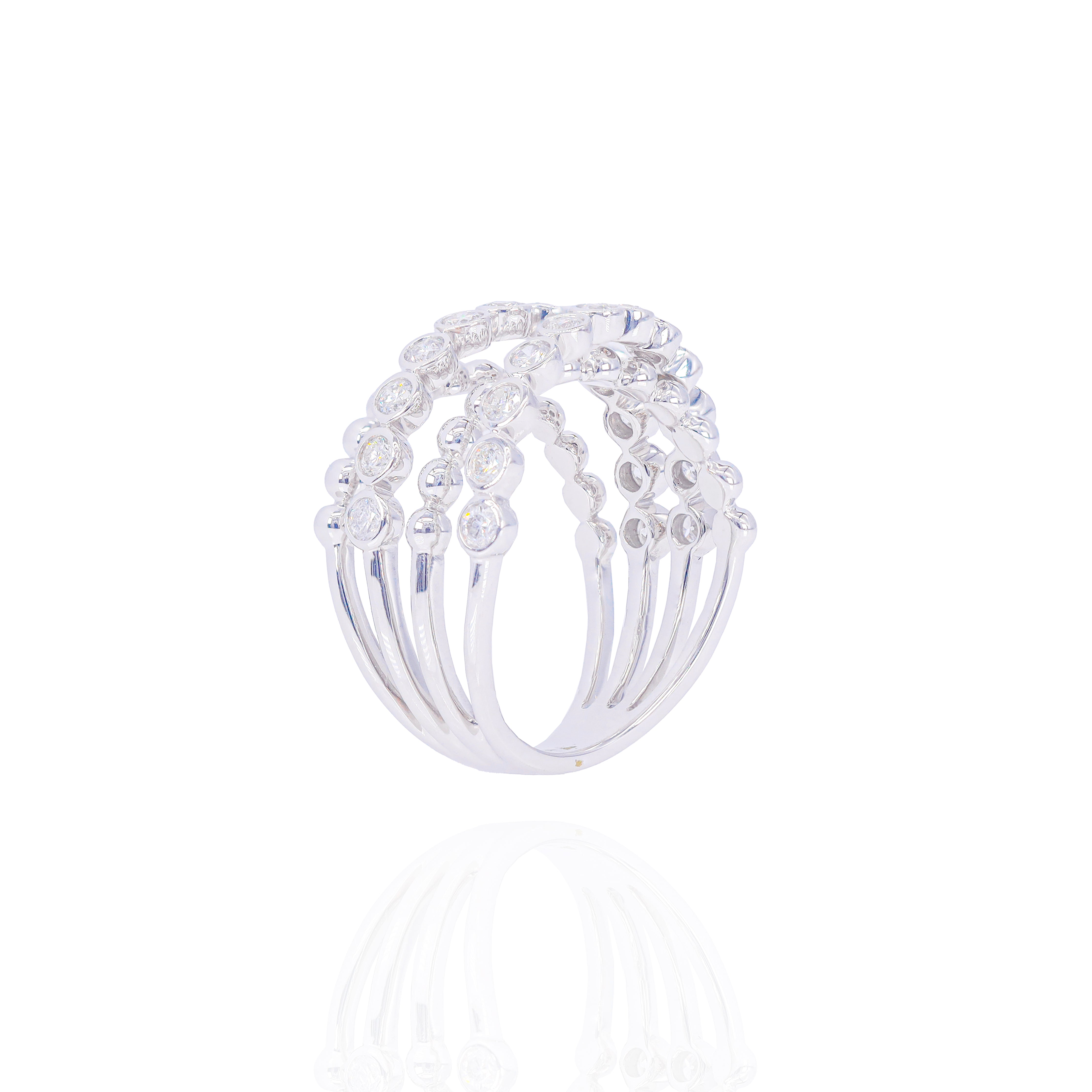 OverLay Multi-Band Diamond Ring