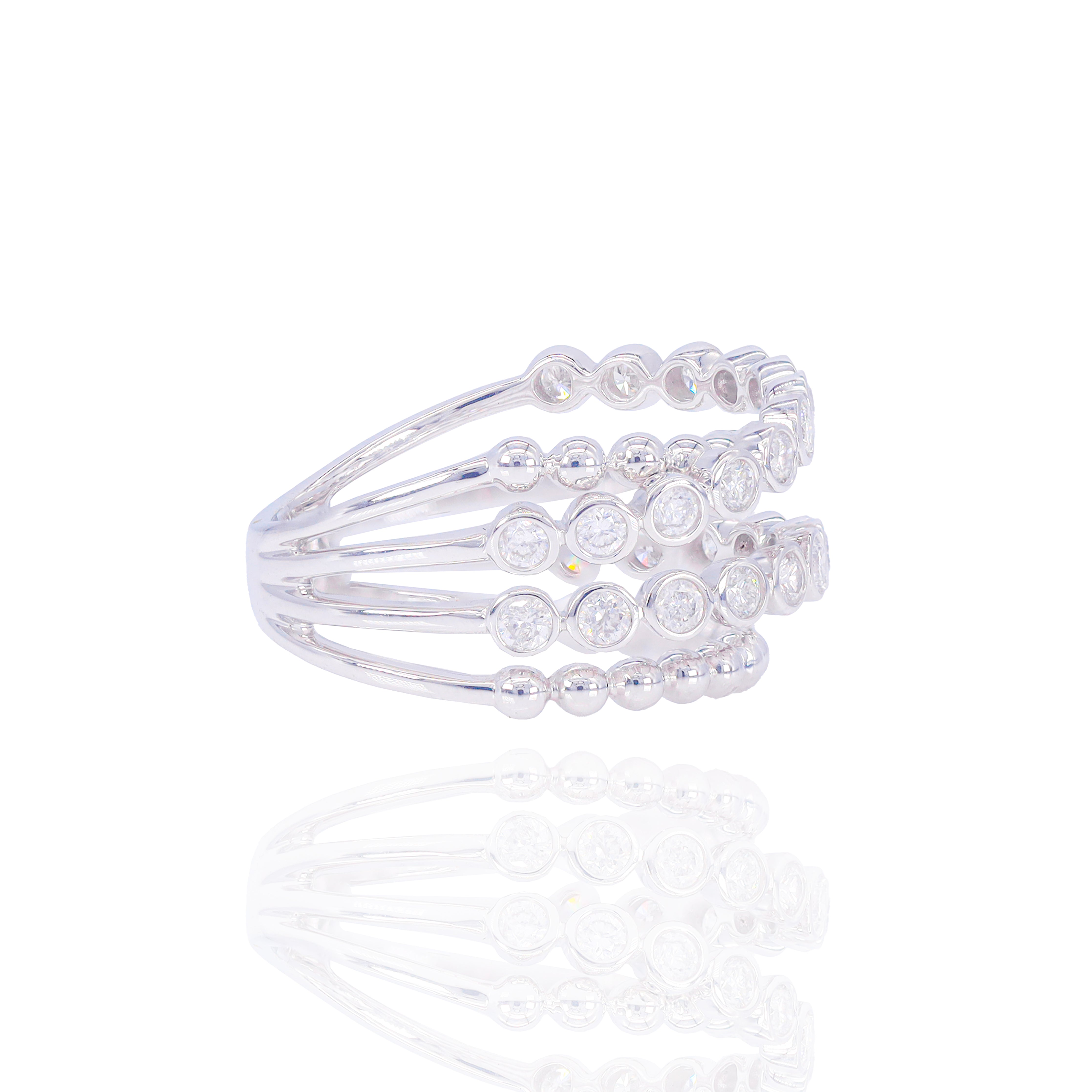 OverLay Multi-Band Diamond Ring