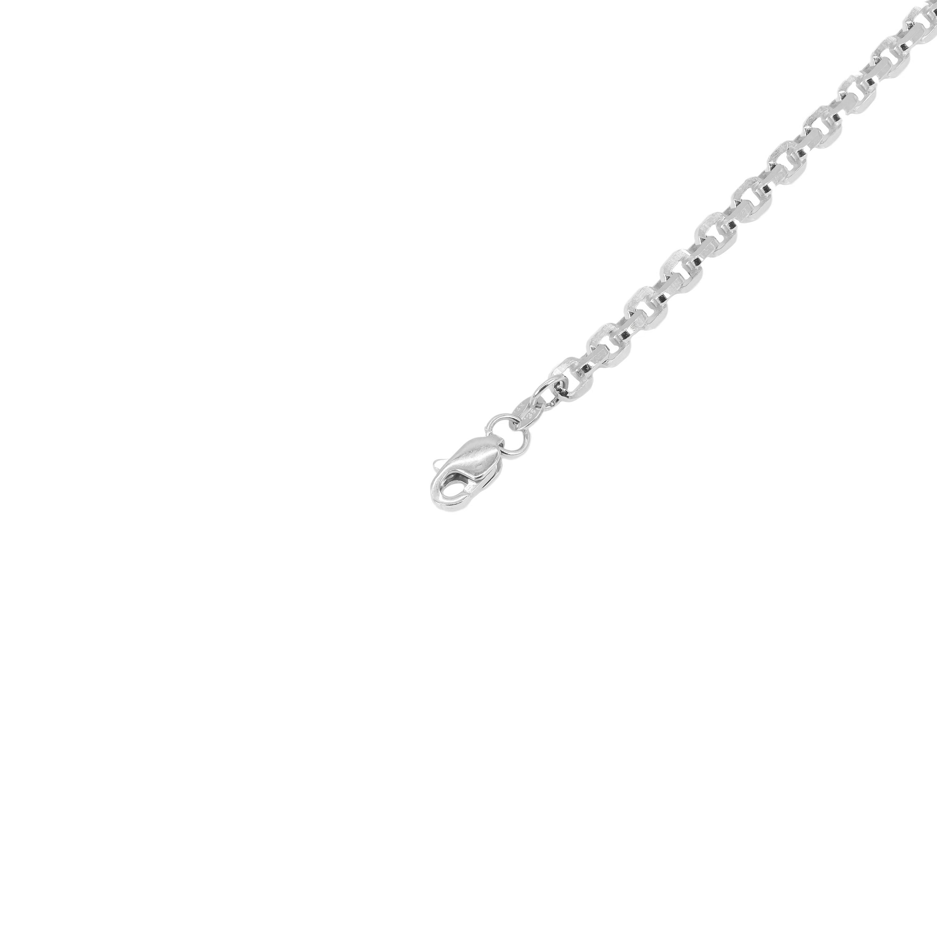 14KT Solid Hermes Link White Gold Chain