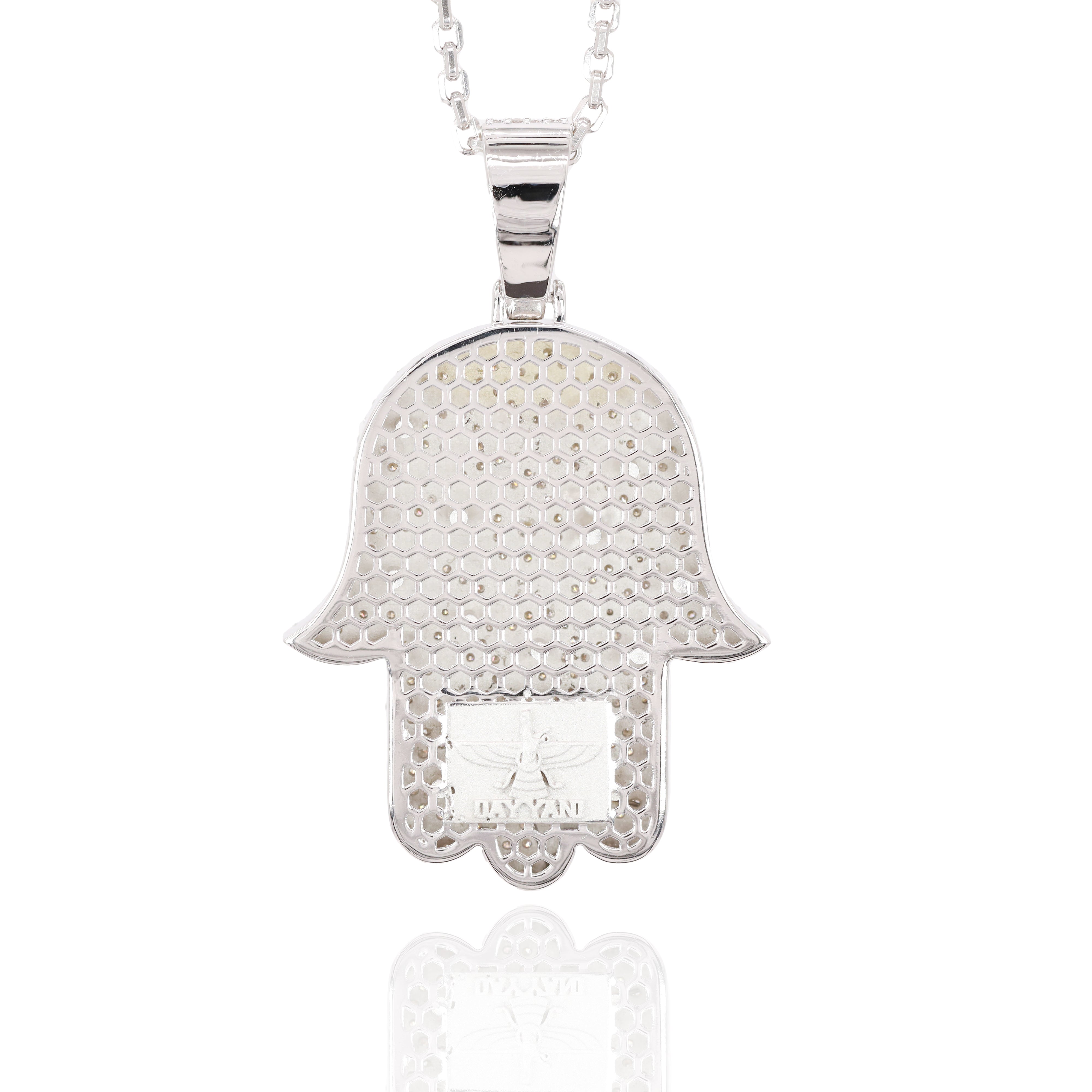 Custom Design Deposit - Detailed Hamza Hand Diamond Pendant