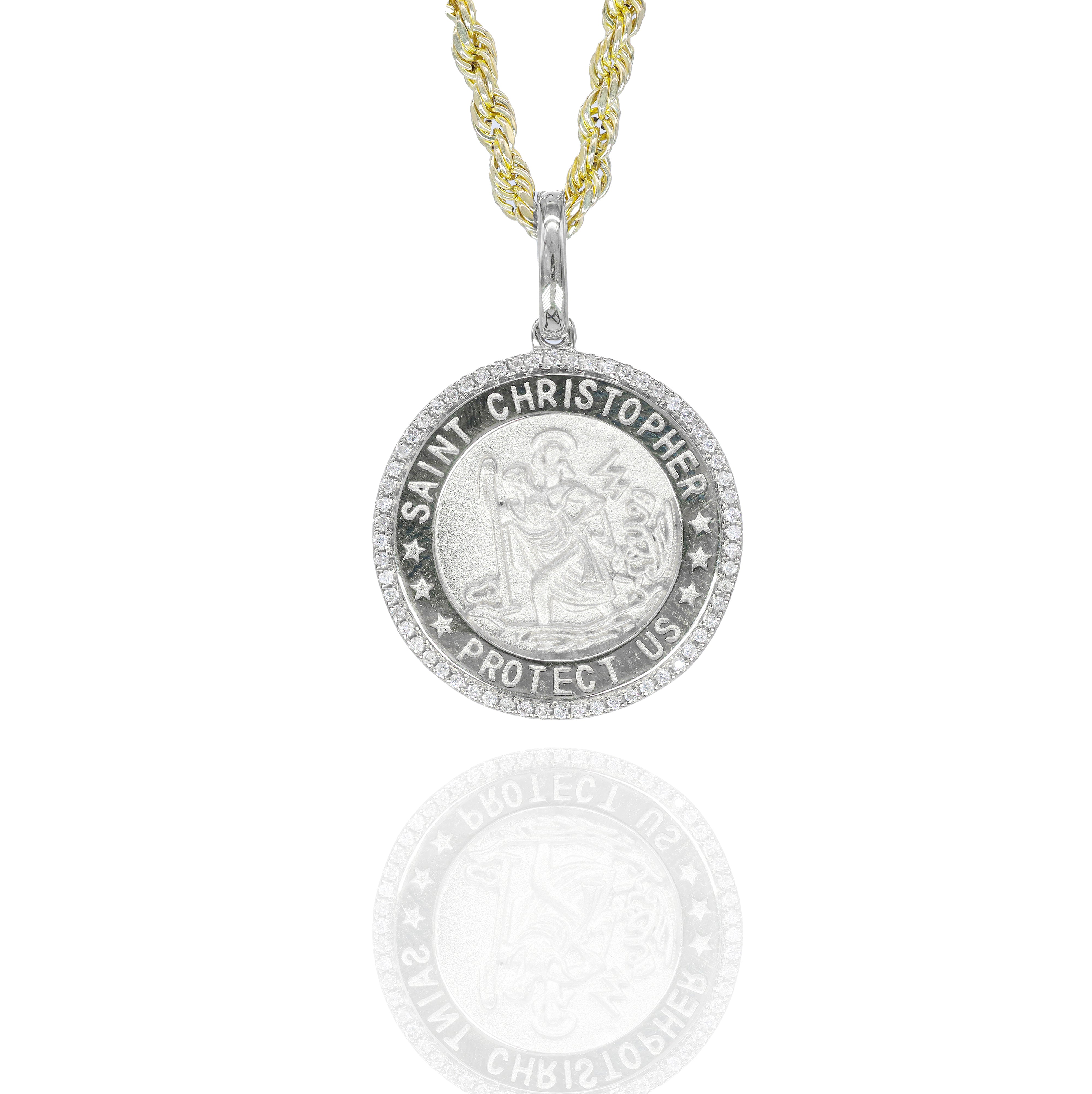 St.Christopher Gold and Diamond Pendant