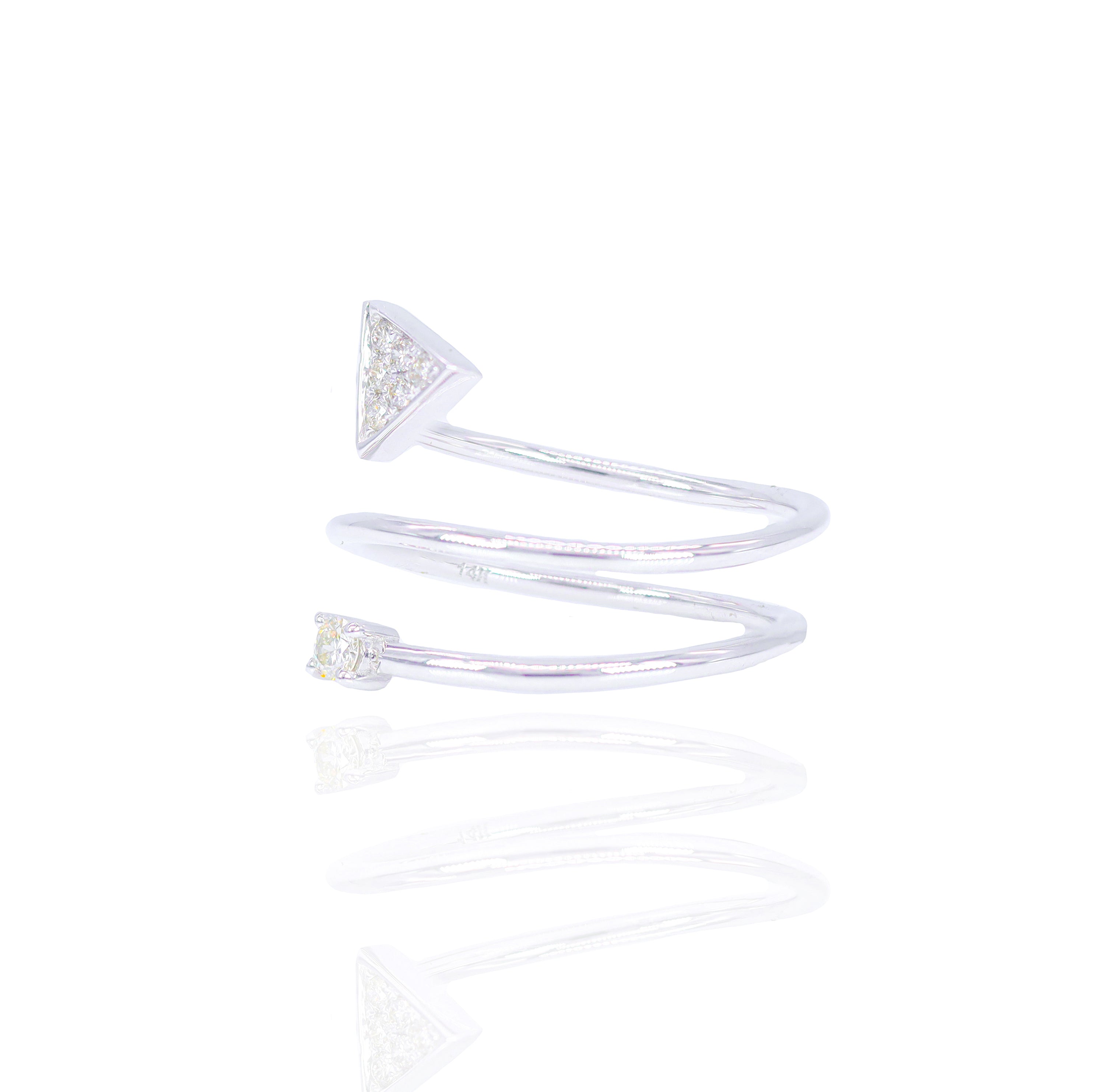 Shooting Arrow Diamond Ring
