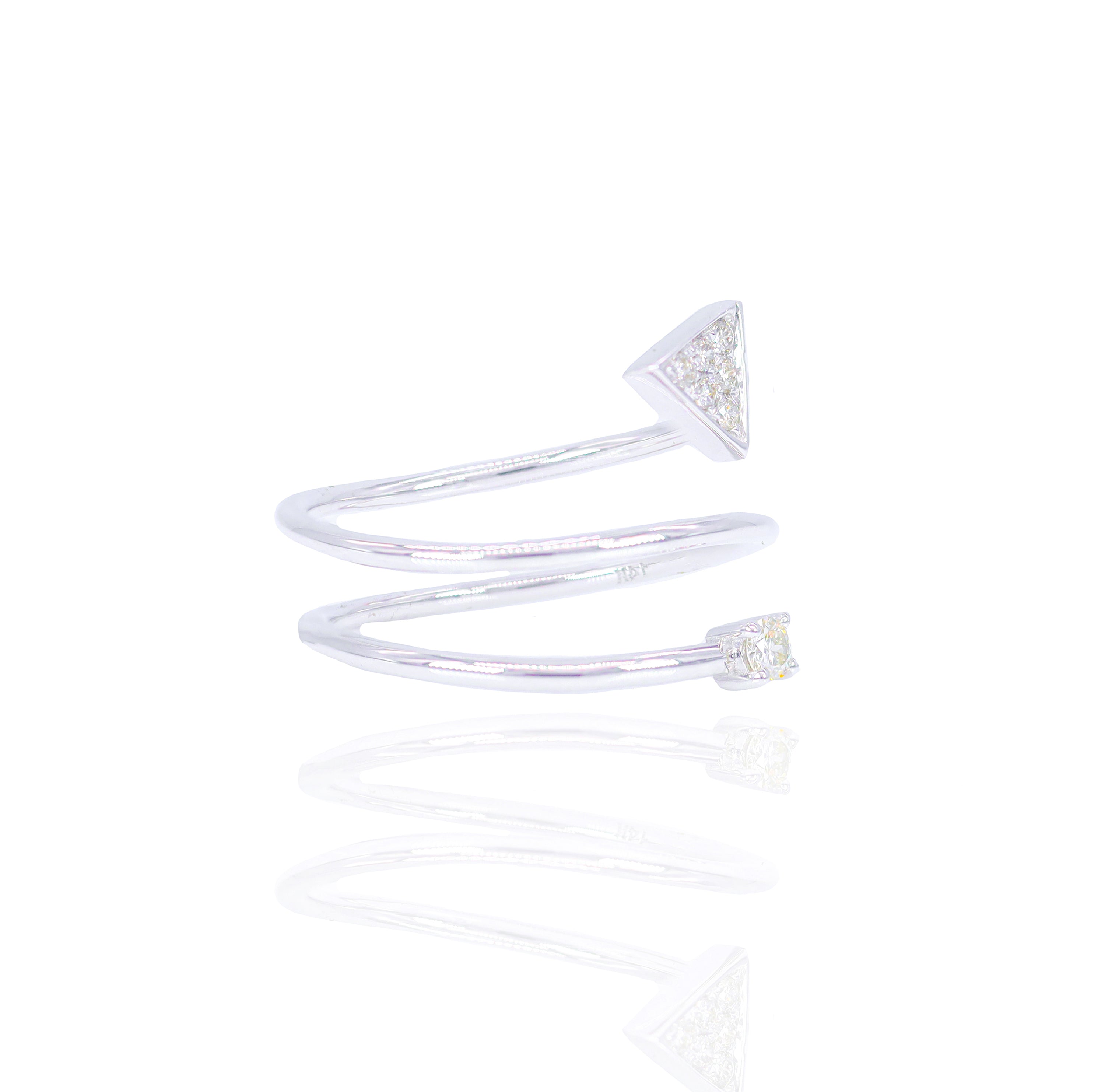 Shooting Arrow Diamond Ring