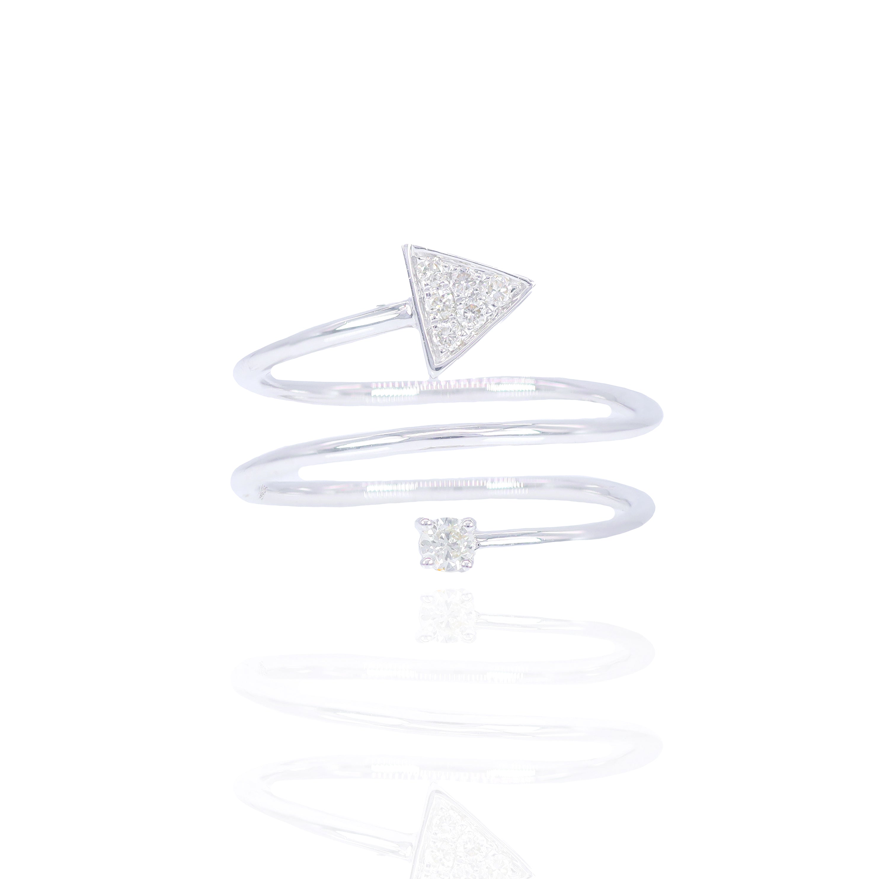 Shooting Arrow Diamond Ring