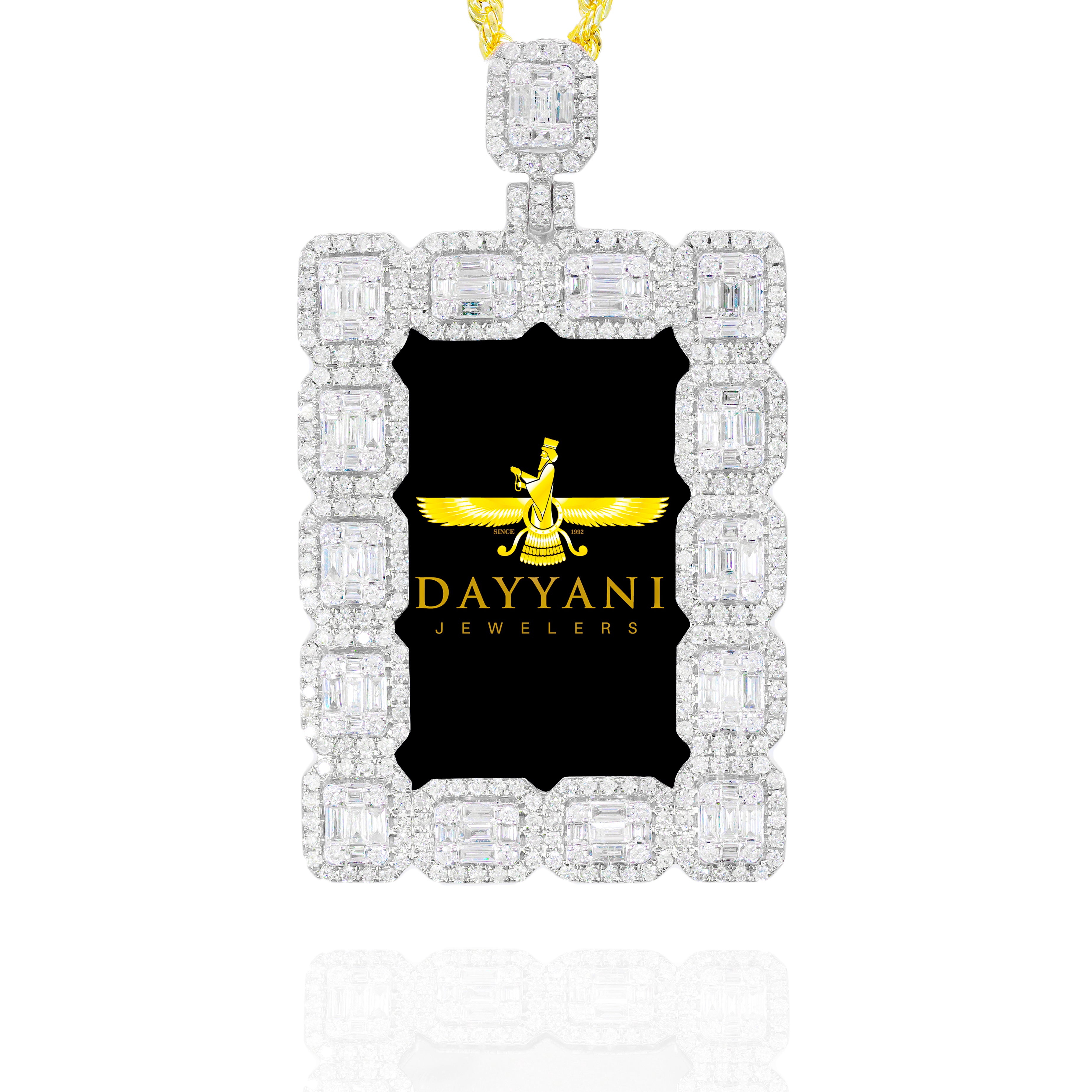 1.20 Inch Baguette Memory/Picture Diamond Pendant