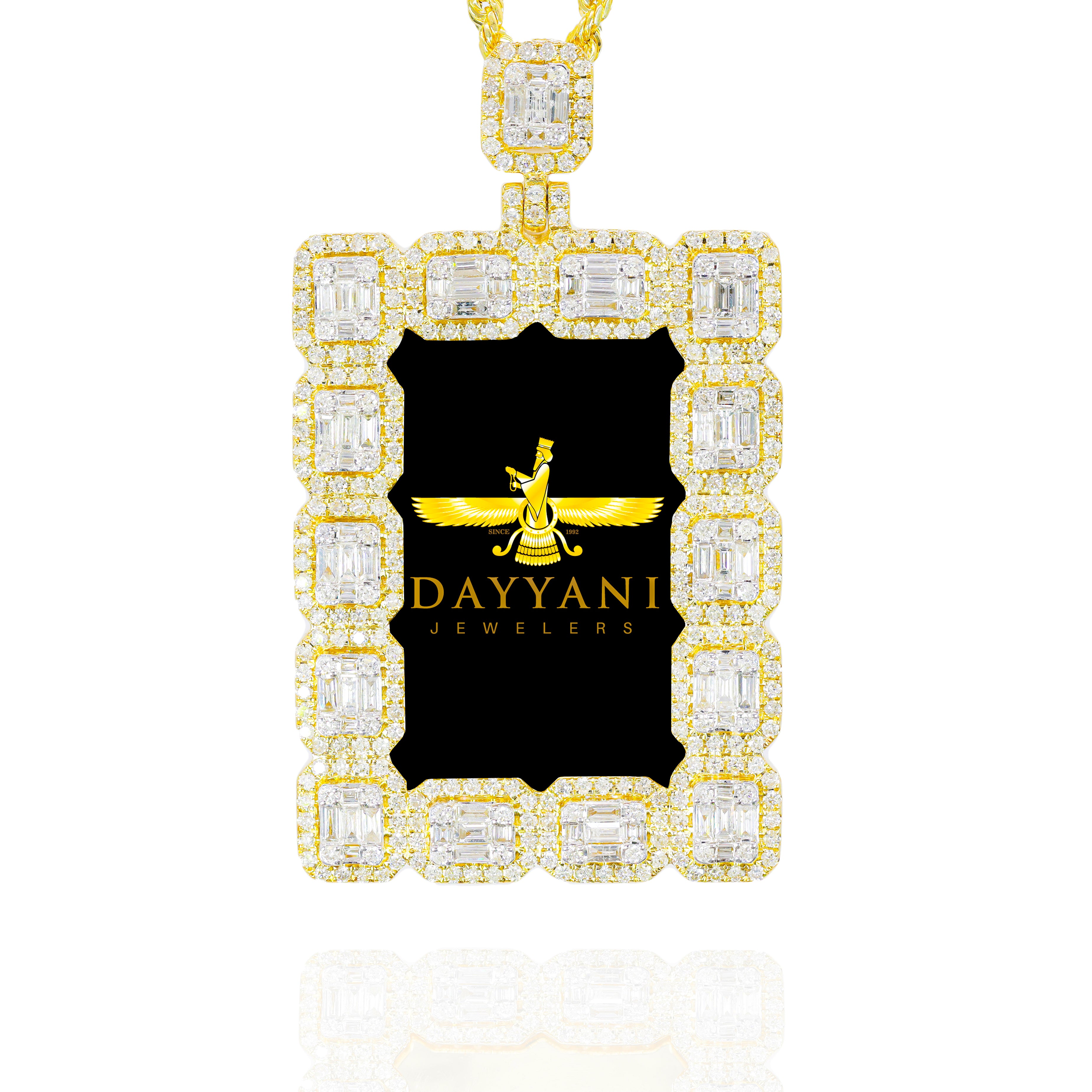 1.20 Inch Baguette Memory/Picture Diamond Pendant