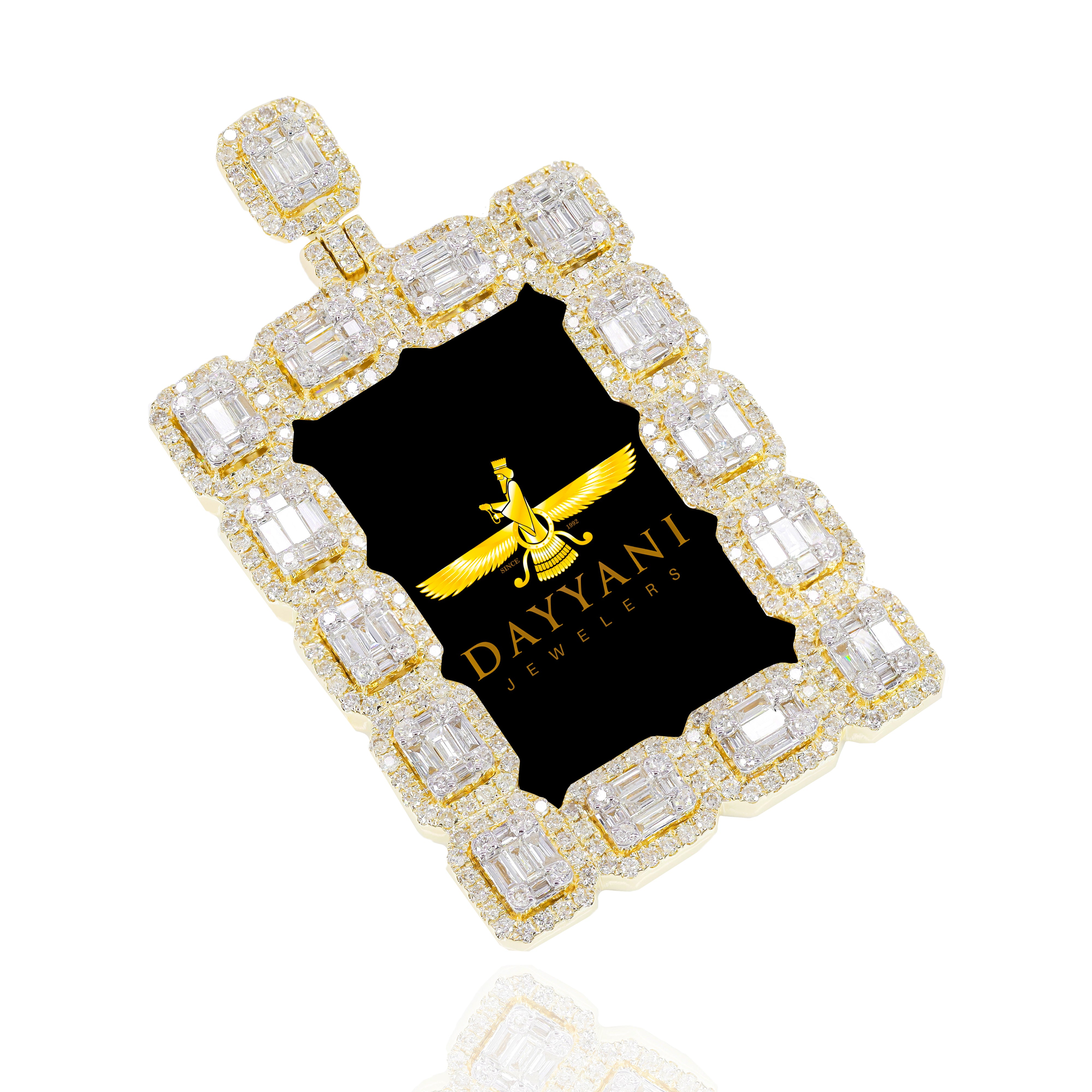 1.20 Inch Baguette Memory/Picture Diamond Pendant