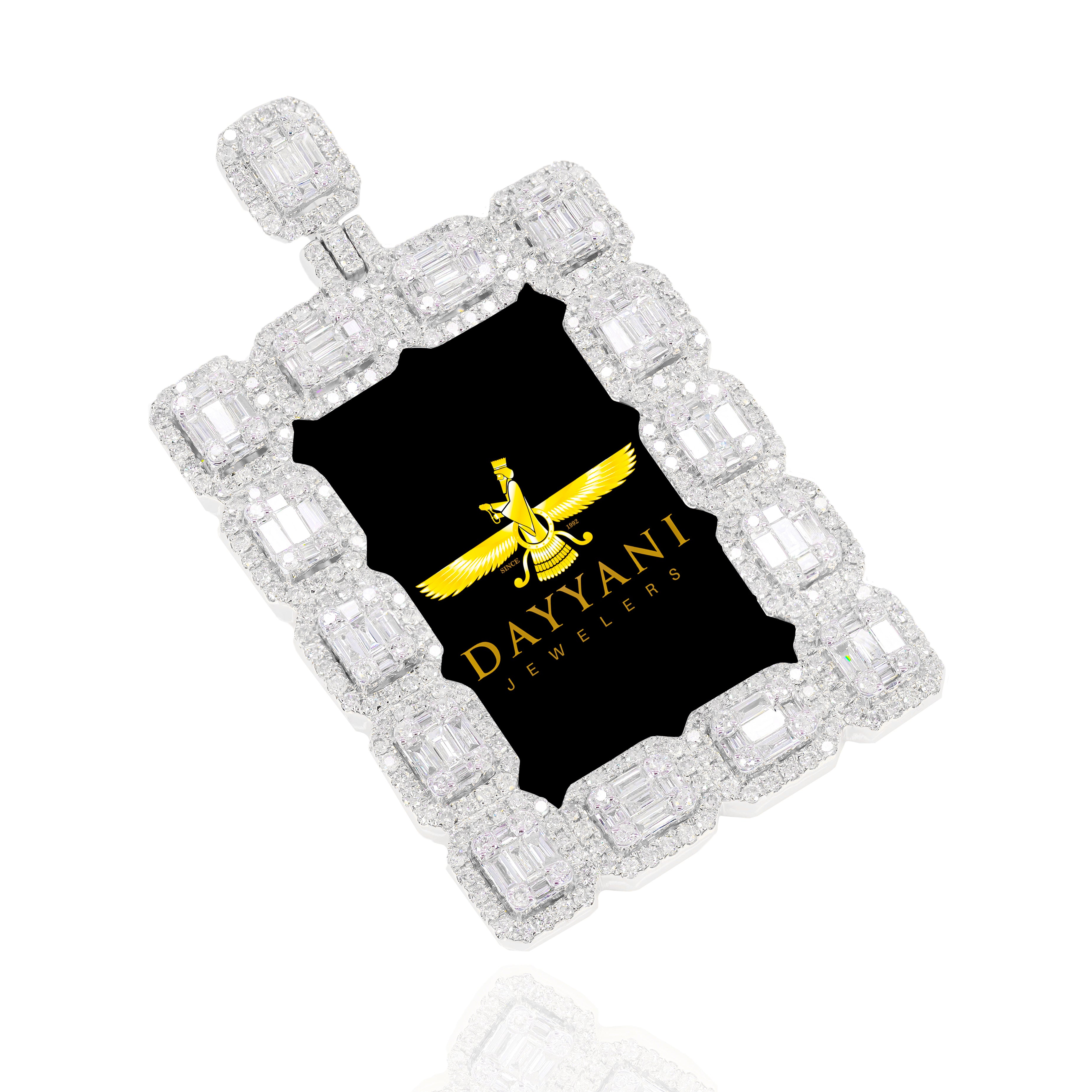 1.20 Inch Baguette Memory/Picture Diamond Pendant