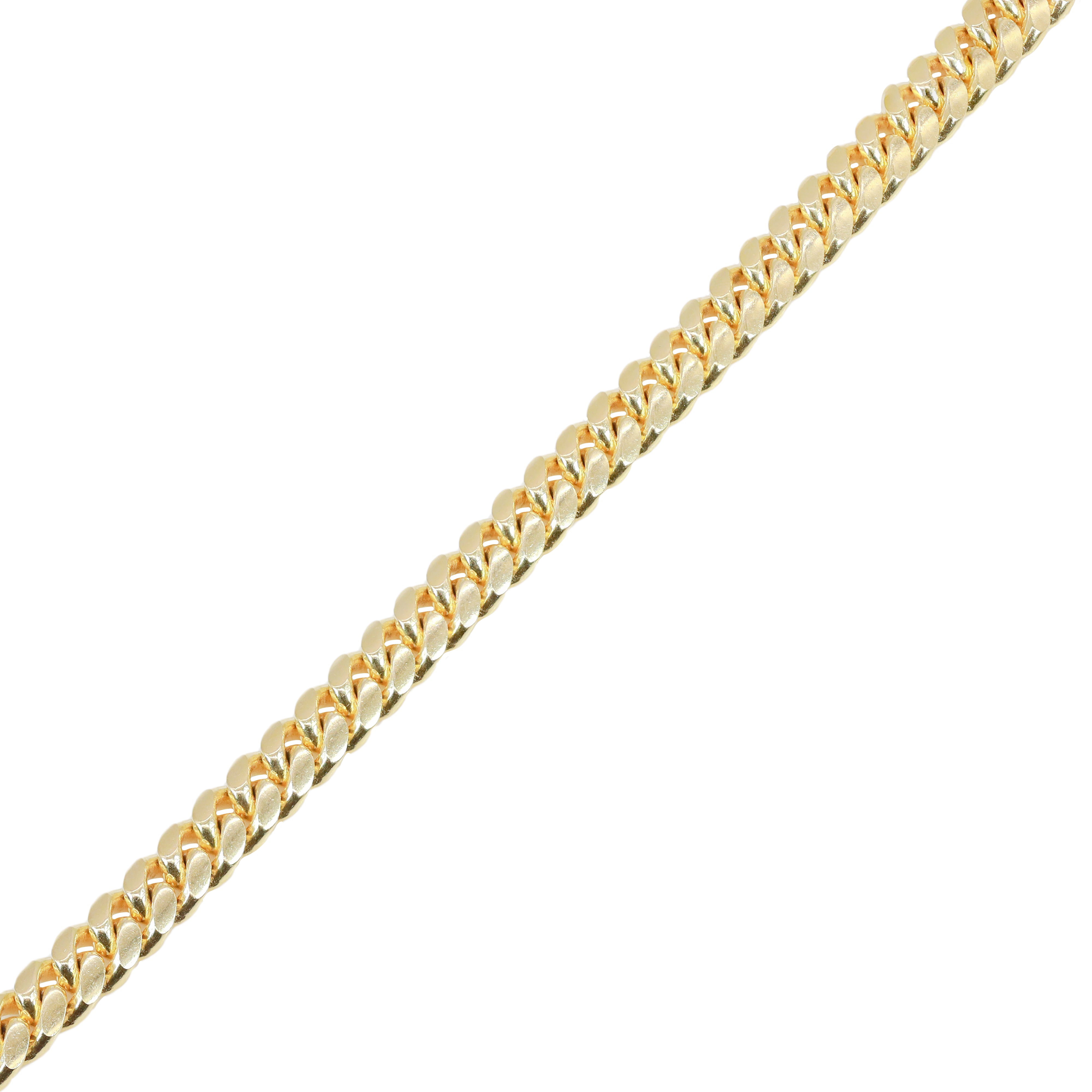 14KT Solid Miami Cuban Link Yellow Gold Chain