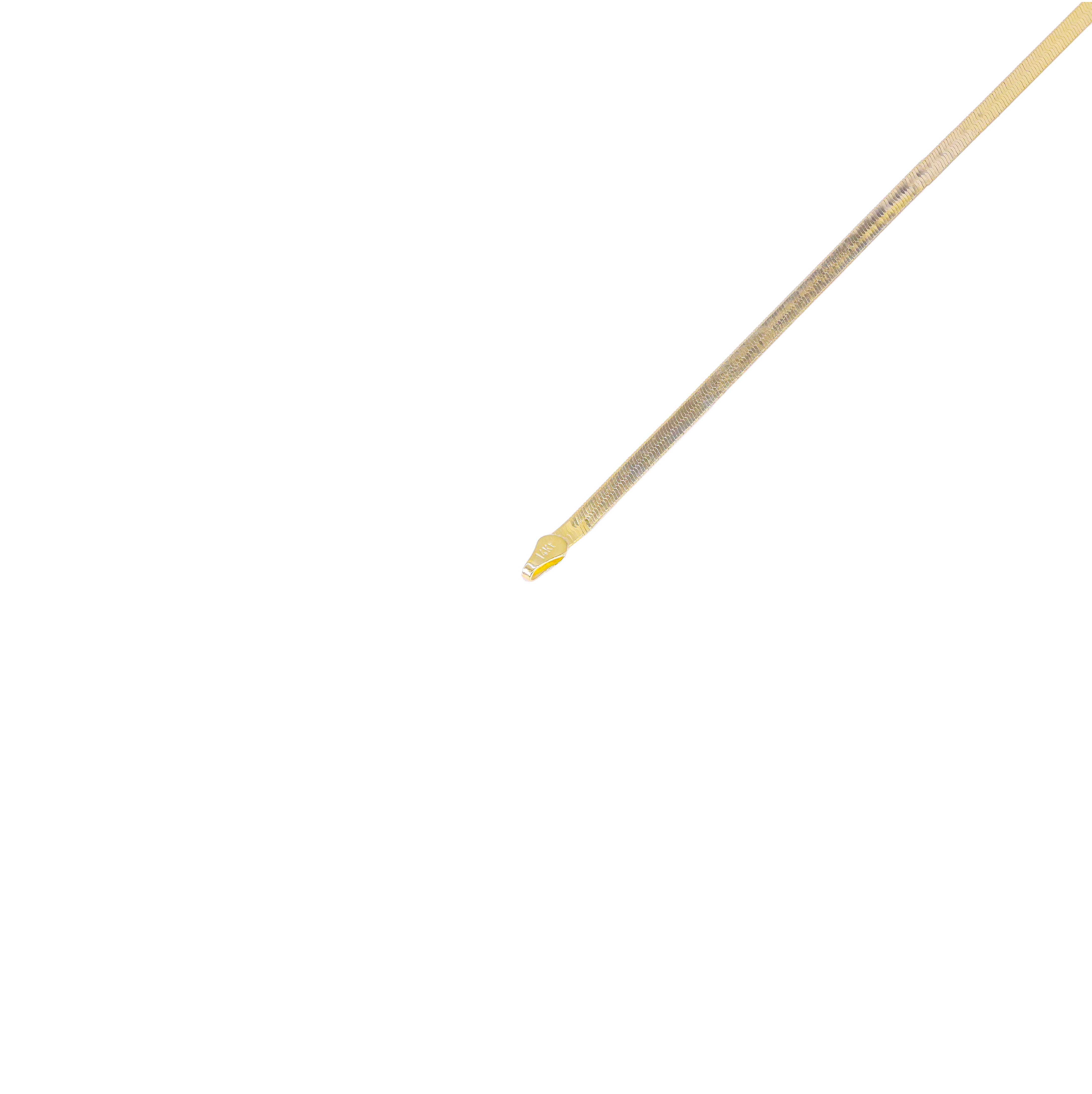 14KT Yellow Gold Herringbone Style Chain