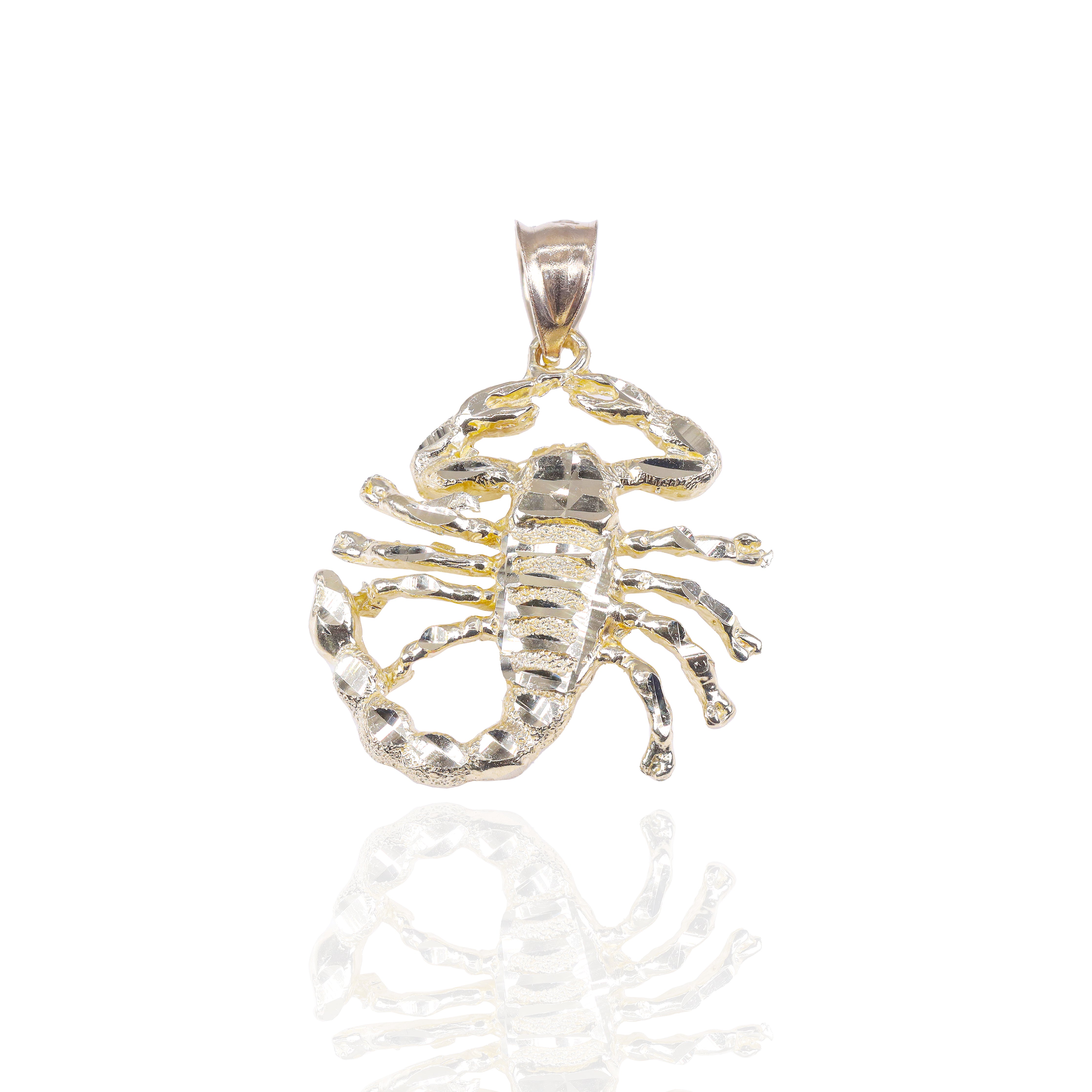 Solid Gold Scorpion Pendant
