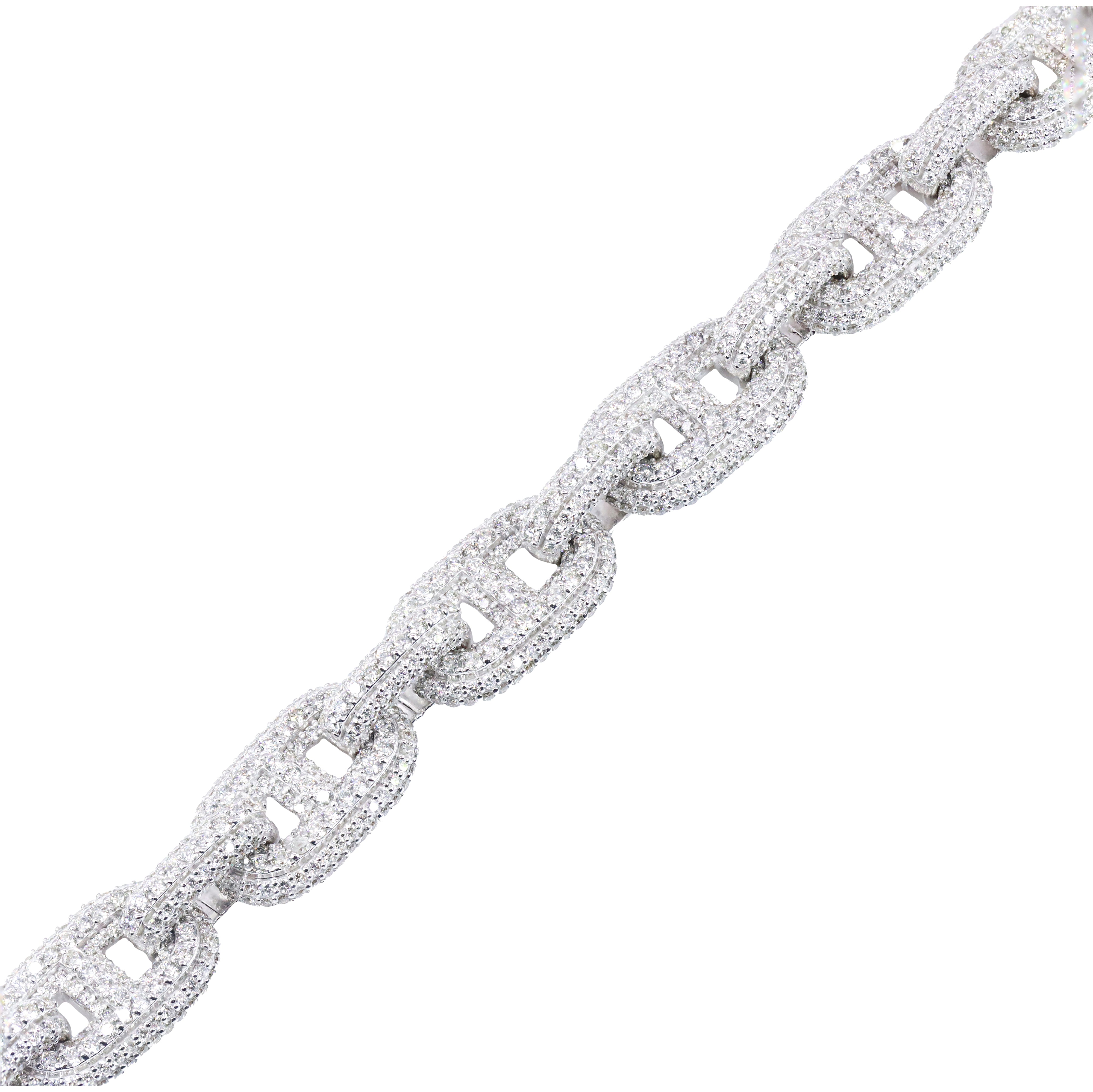 13mm Gucci Link Diamond Chain
