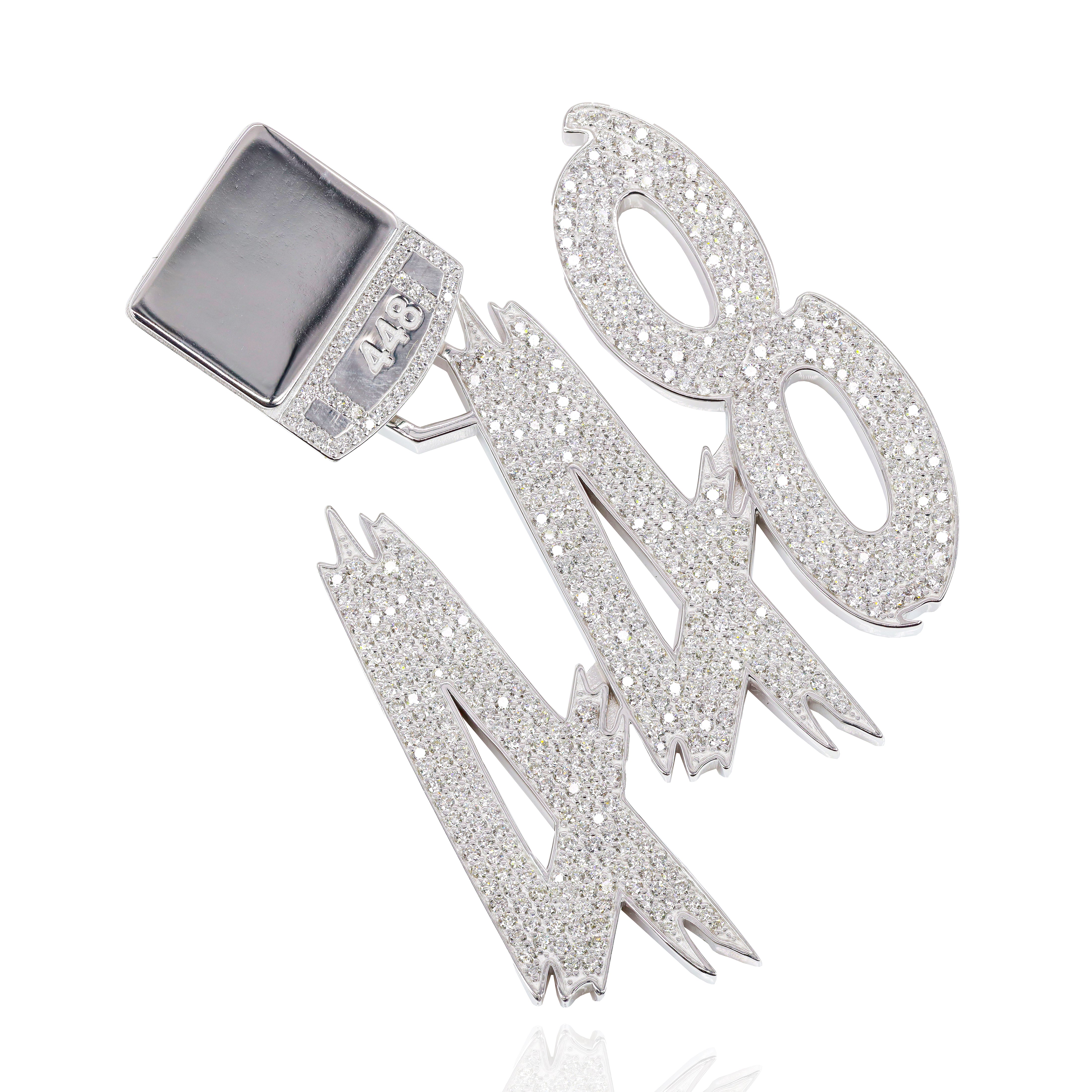 Custom Design Deposit - Open Style Number Diamond Pendant