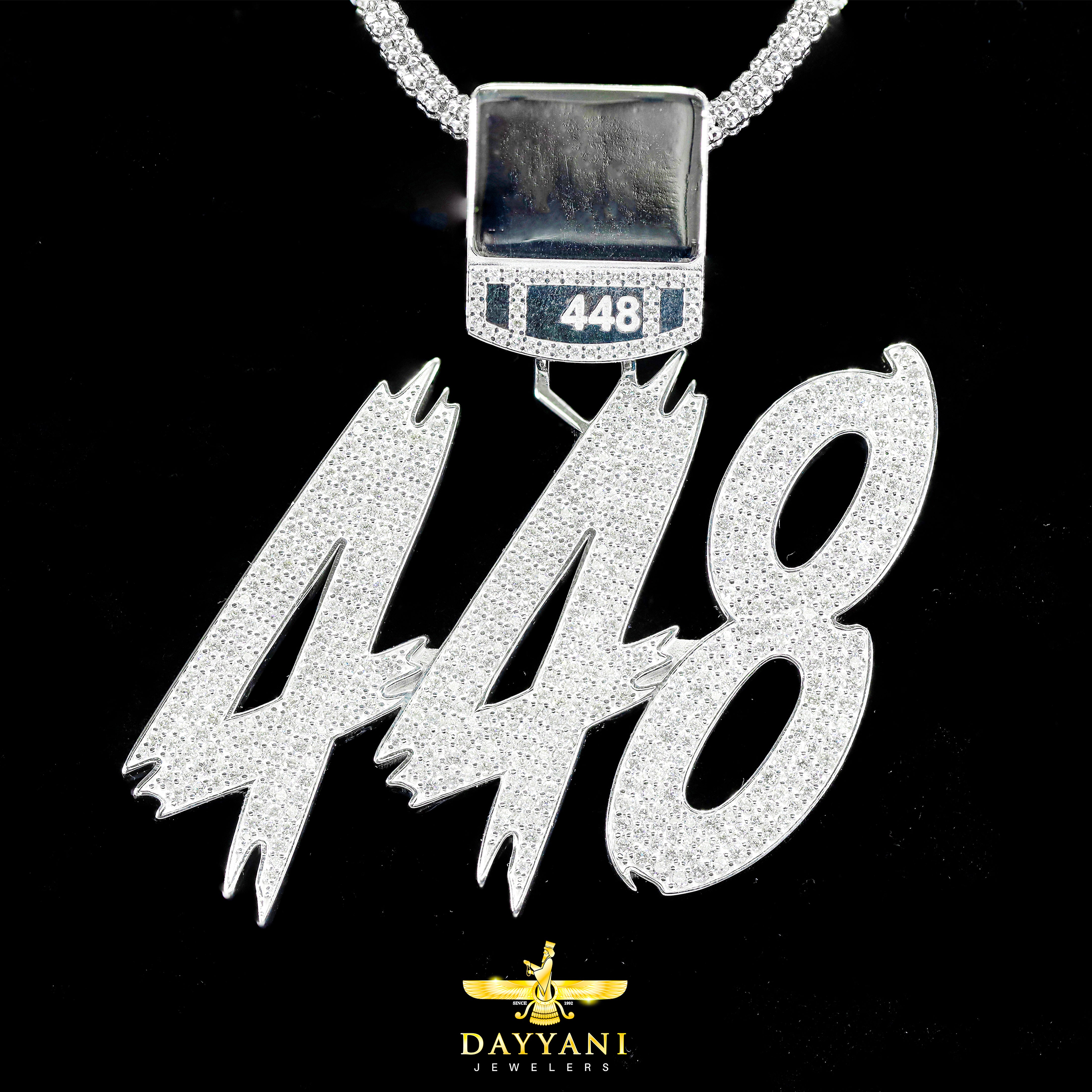 Custom Design Deposit - Open Style Number Diamond Pendant