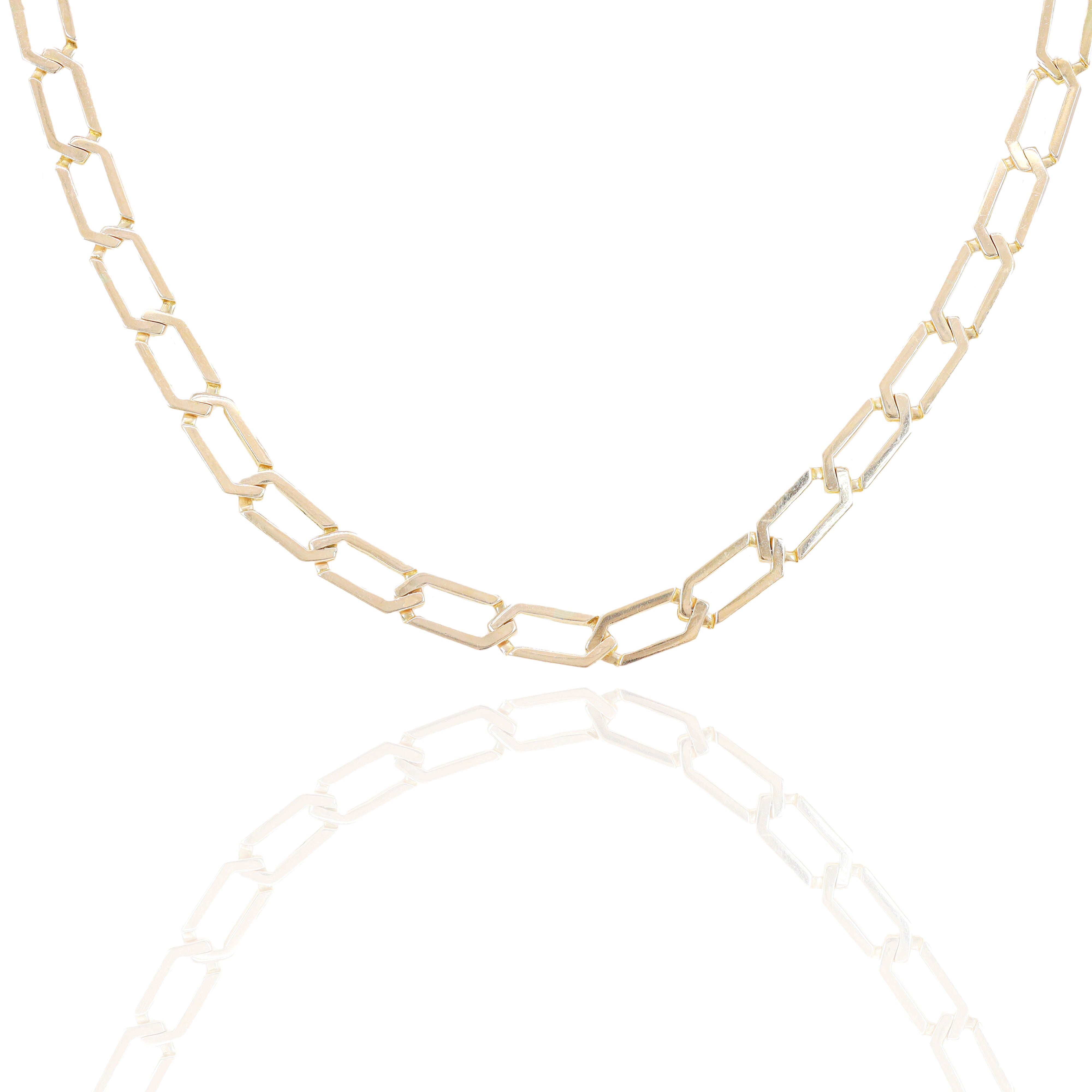 10KT Yellow Gold Paper Clip Gold Chain