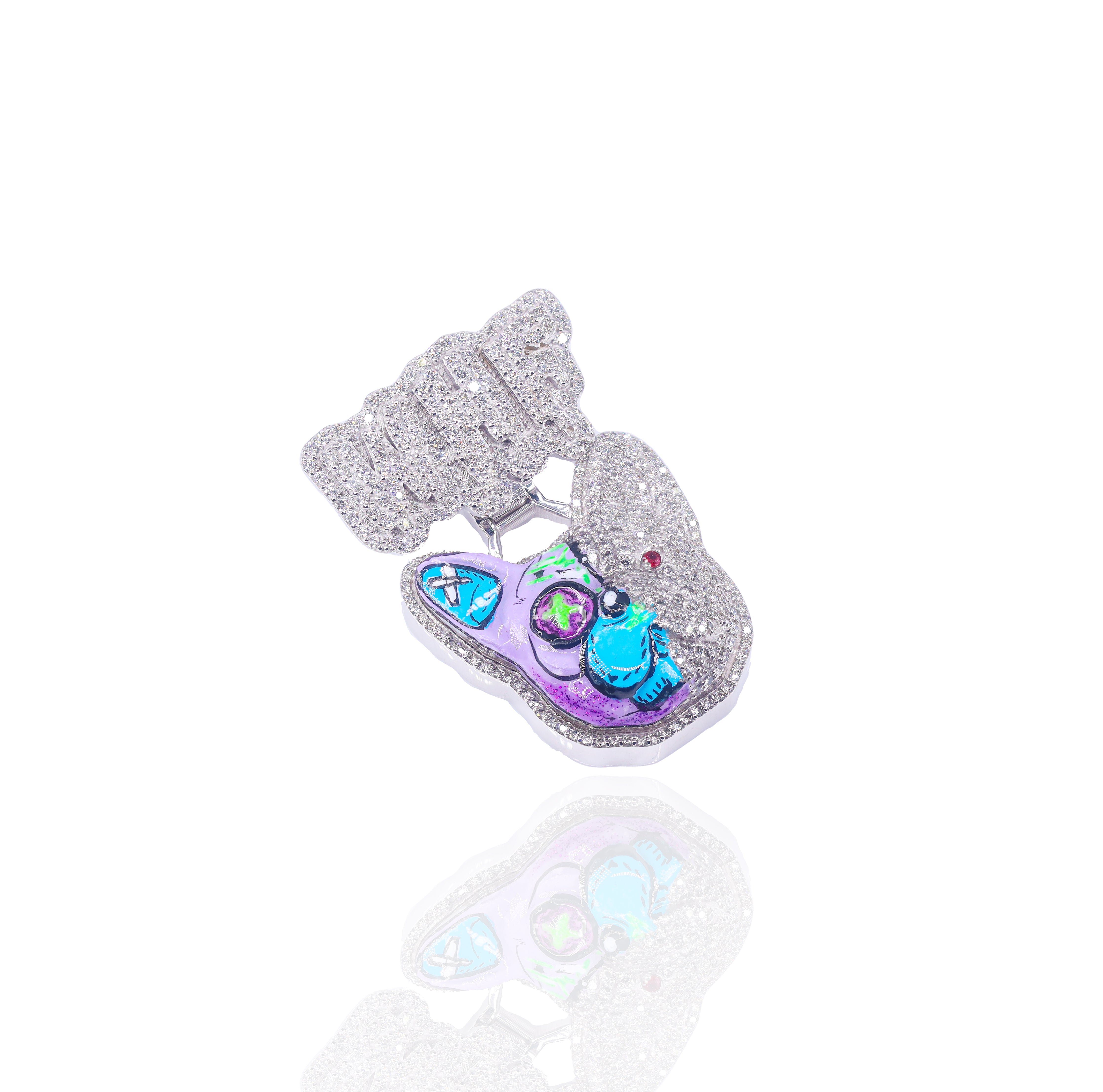 Custom Design Deposit - Enamel Artwork Diamond Pendant