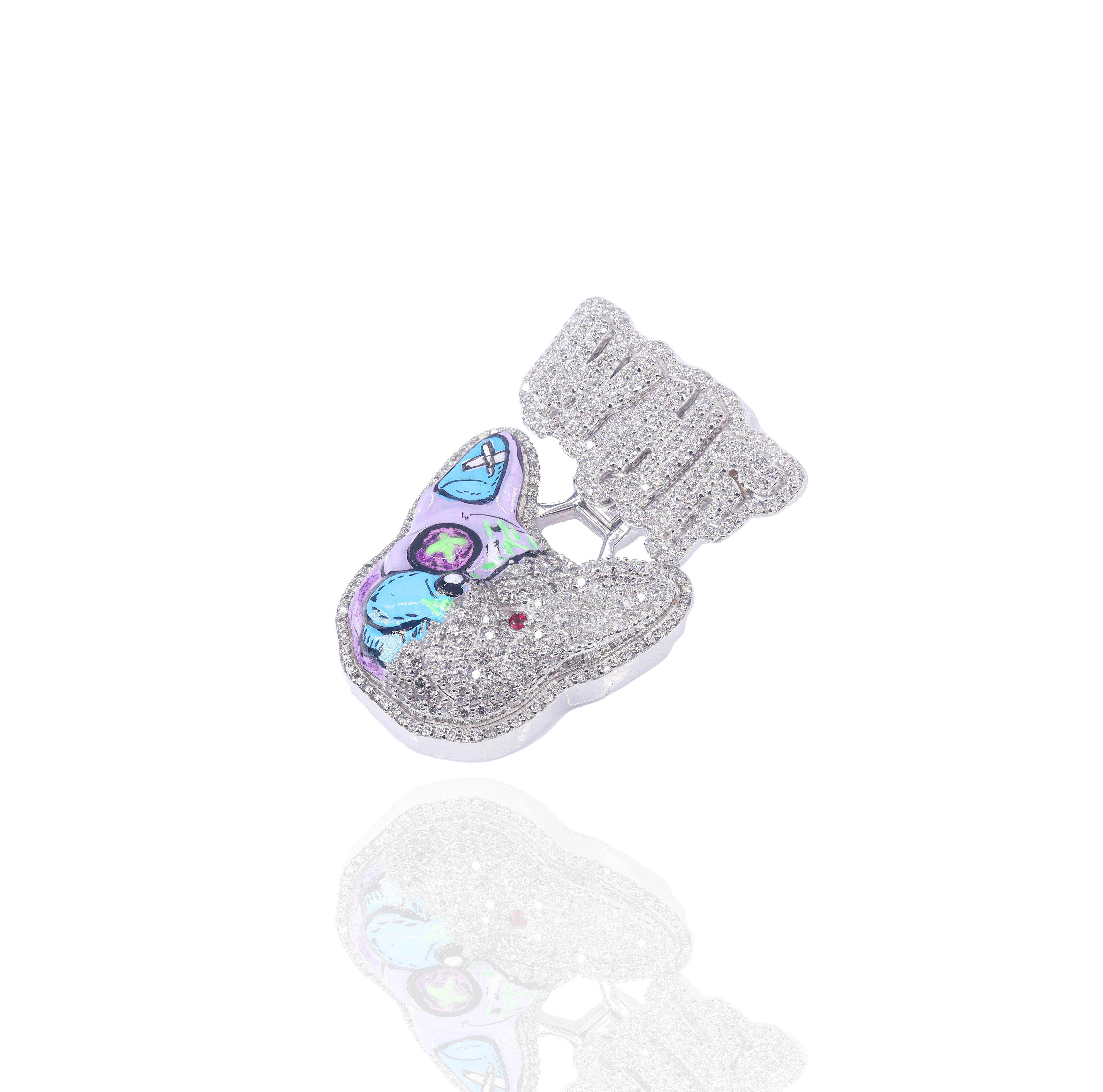 Custom Design Deposit - Enamel Artwork Diamond Pendant