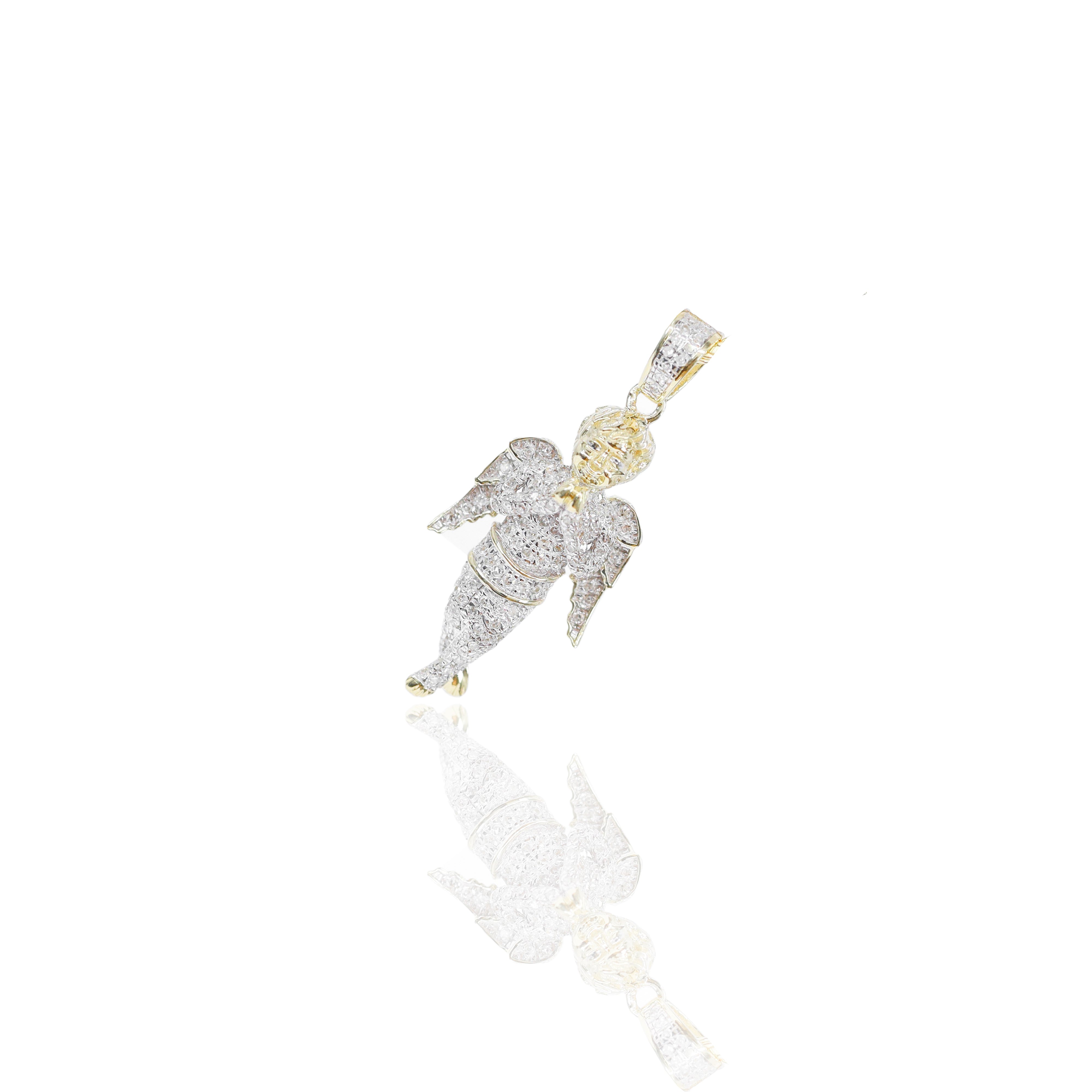 Small Baby Angel Diamond  Pendant