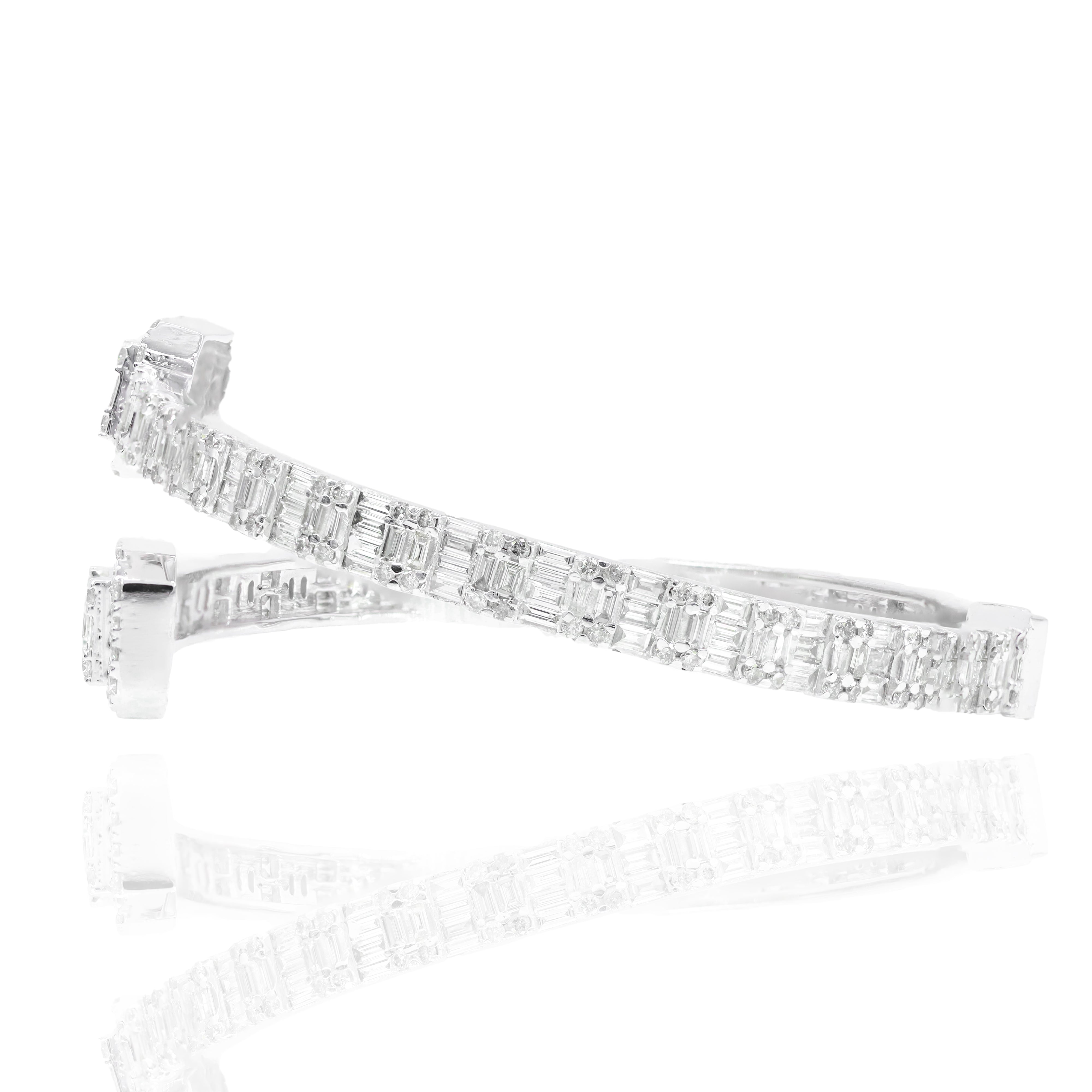 Baguette Eternity Diamond Bangle