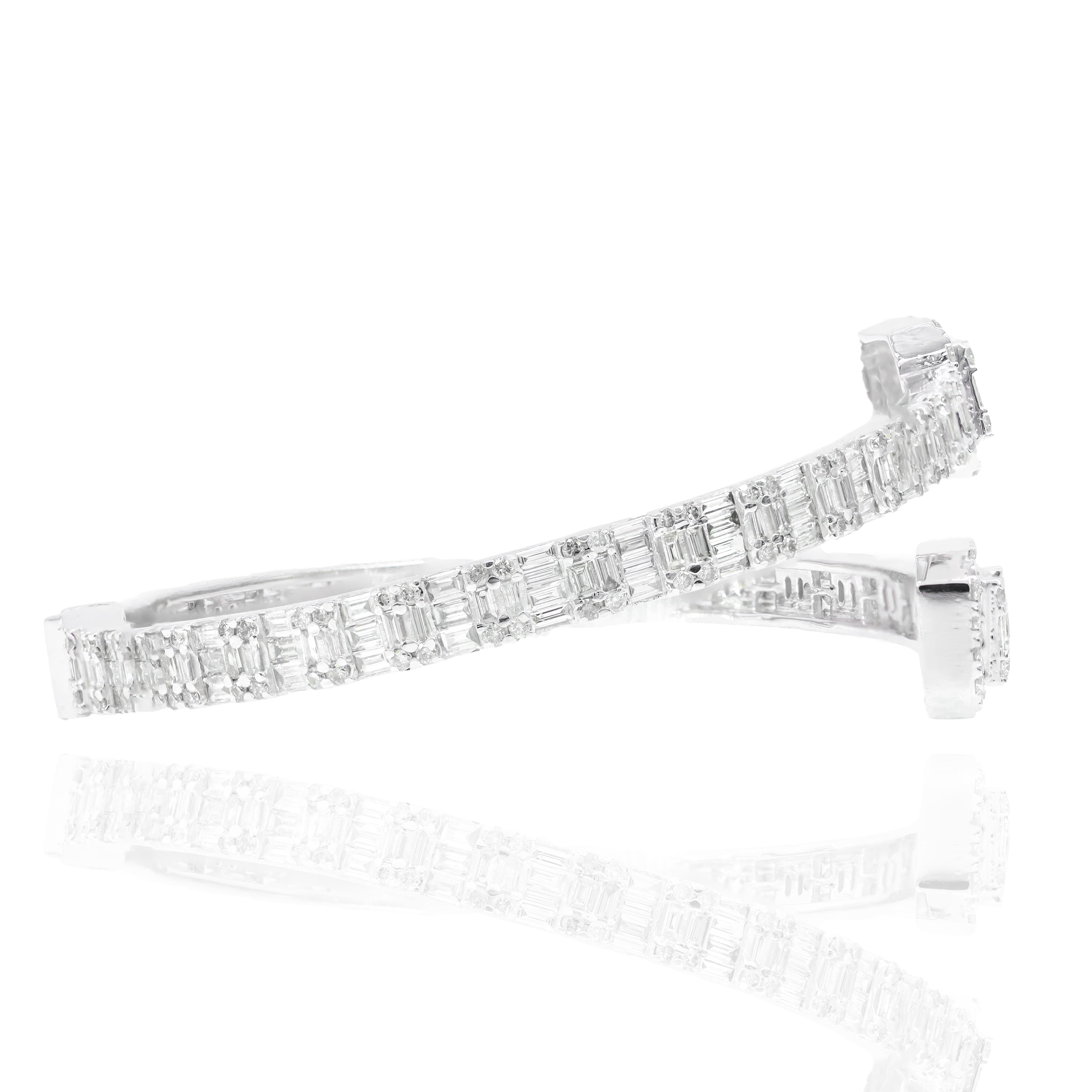 Baguette Eternity Diamond Bangle