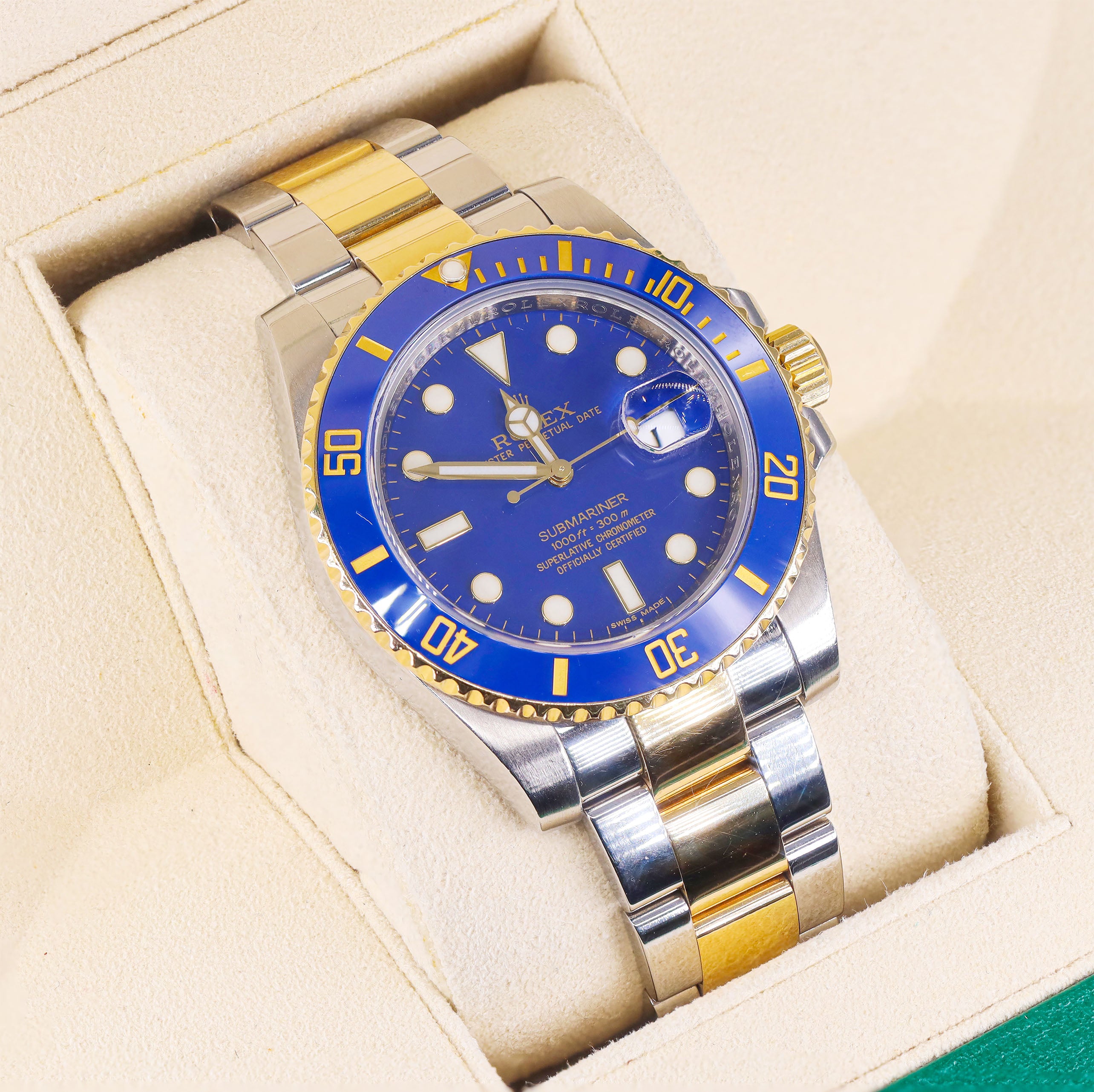 Rolex 116613 Submariner Date 40mm Blue Dial Ceramic Bezel