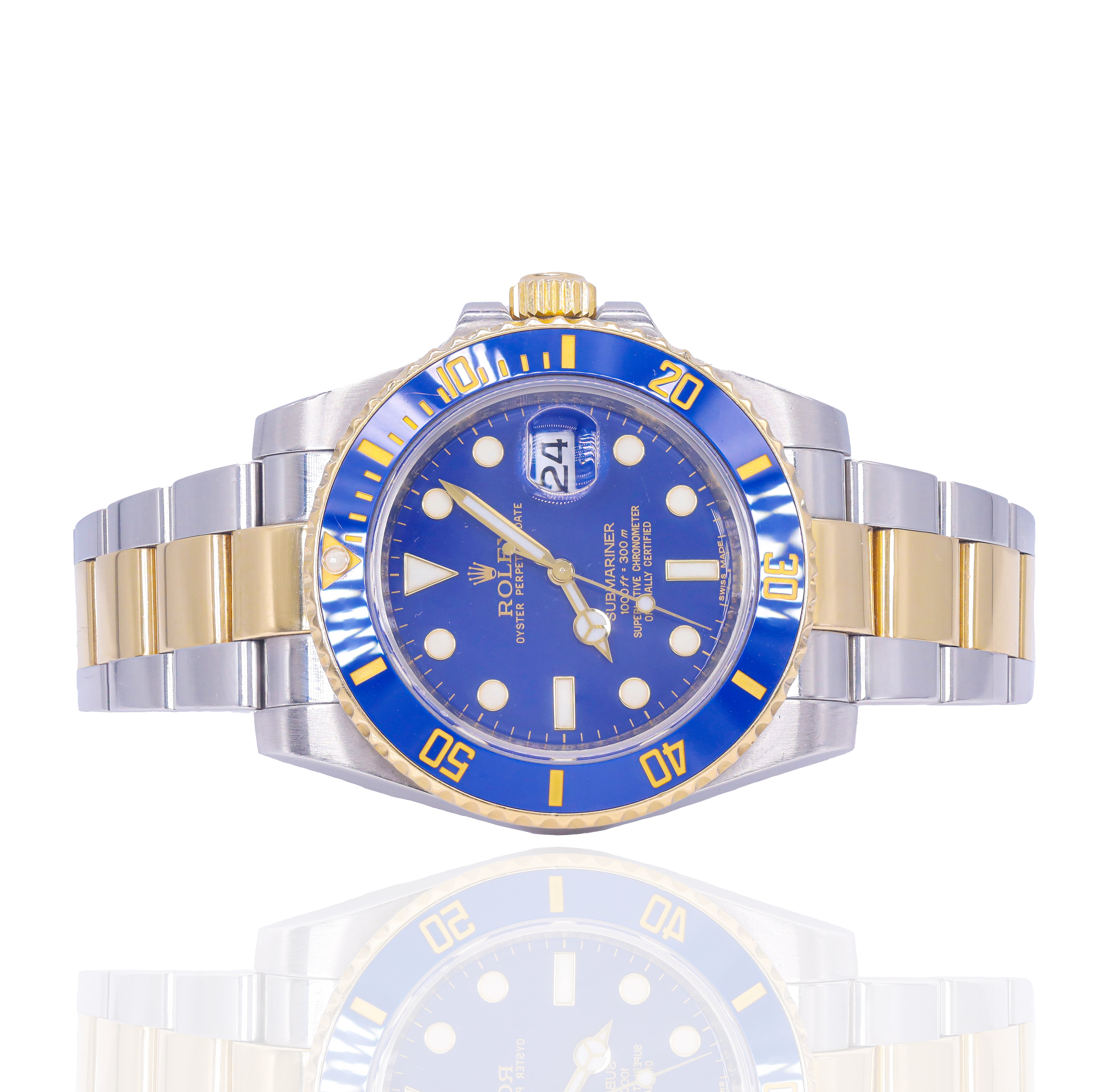 Rolex 116613 Submariner Date 40mm Blue Dial Ceramic Bezel