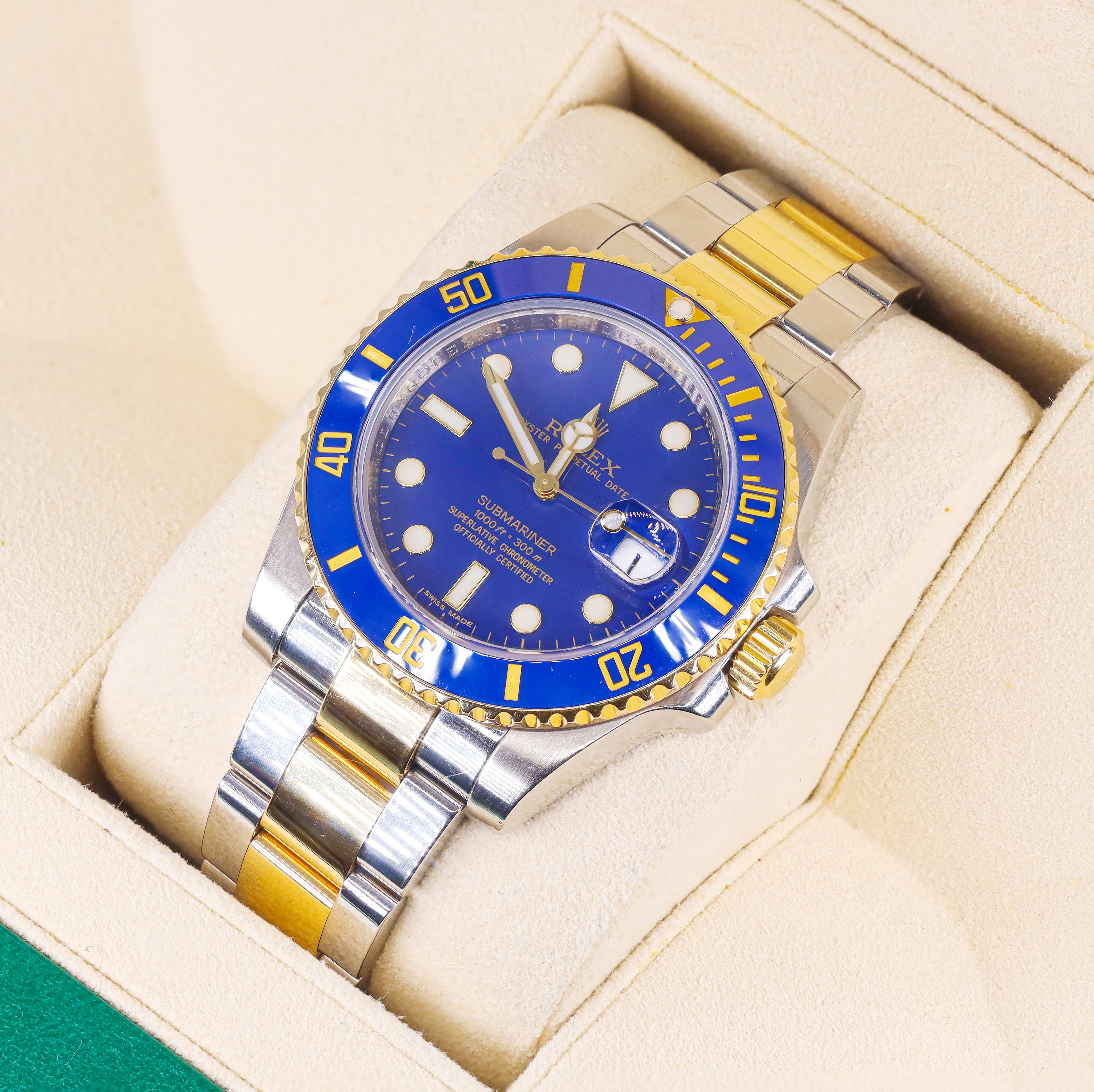 Rolex 116613 Submariner Date 40mm Blue Dial Ceramic Bezel