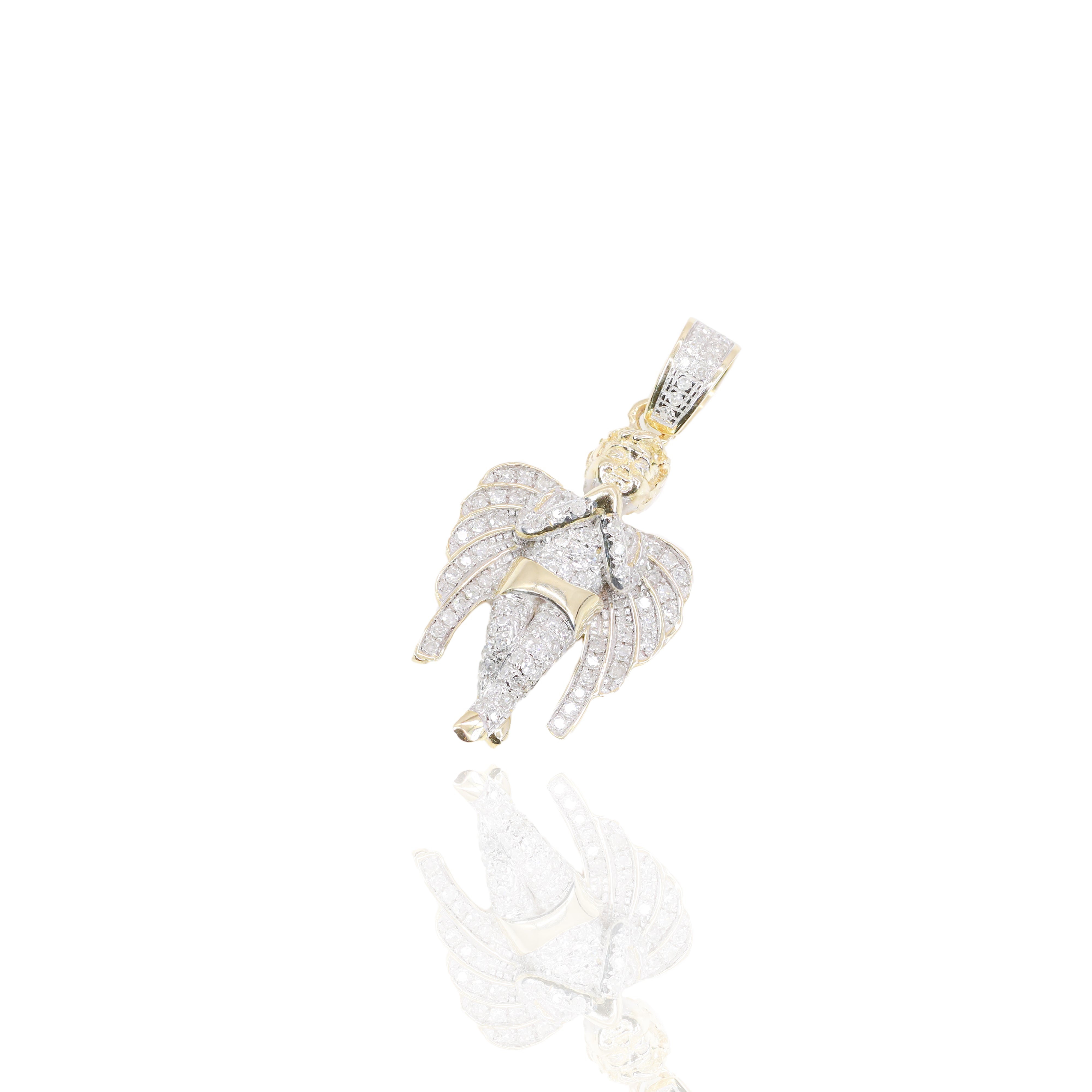 Diamond Baby Angel Pendant