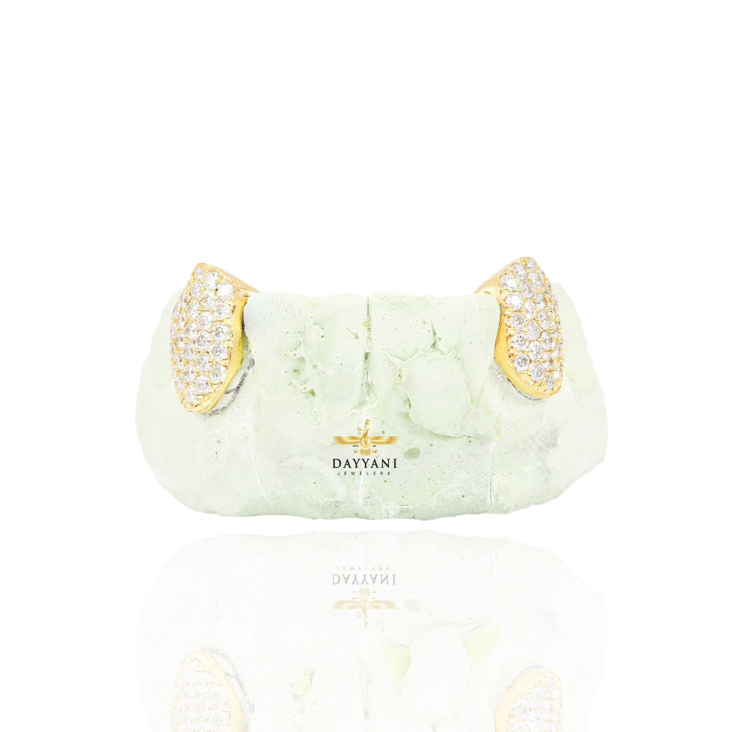 Custom 2 Teeth Diamond Fang Teeth Grillz