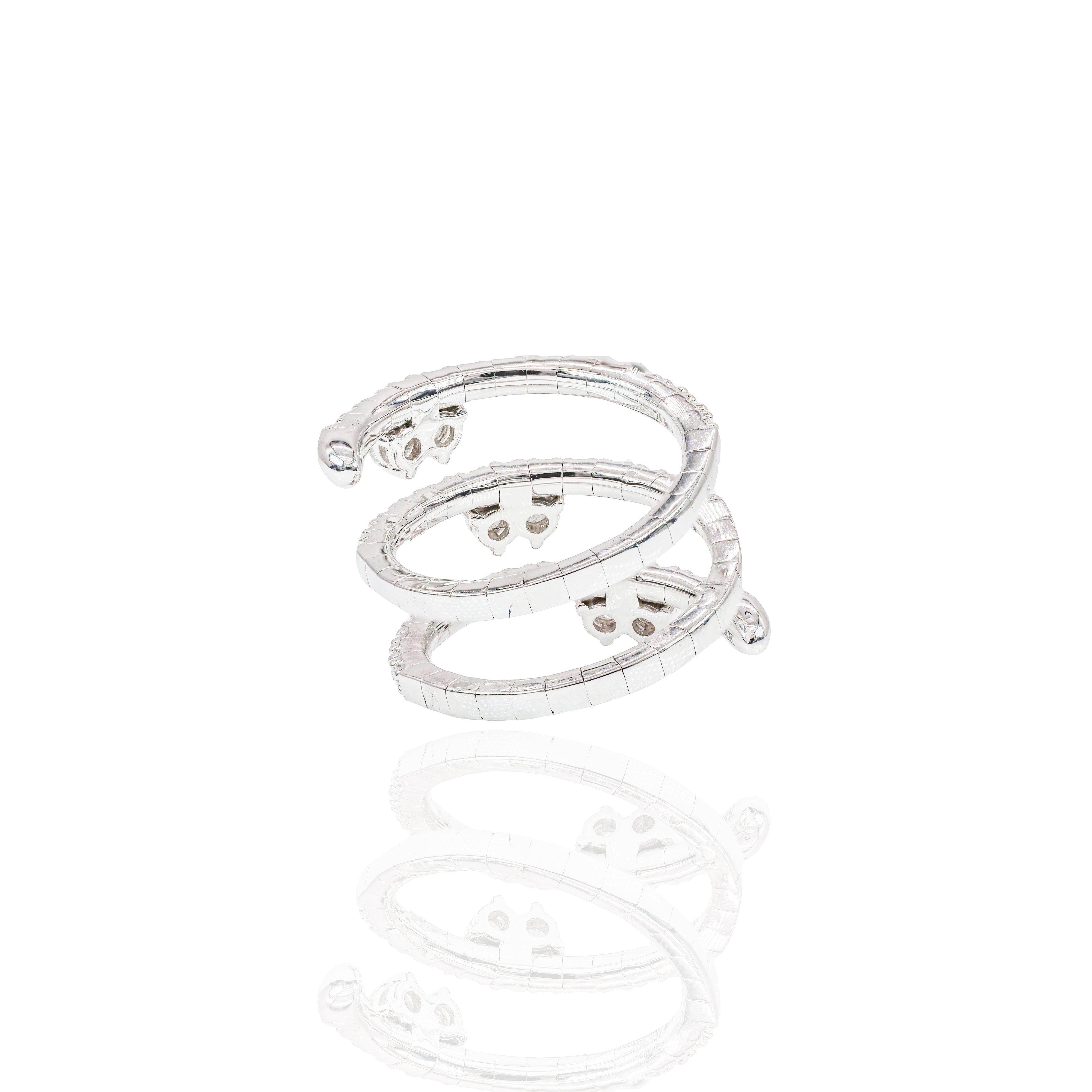 Diamond Spiral Ring