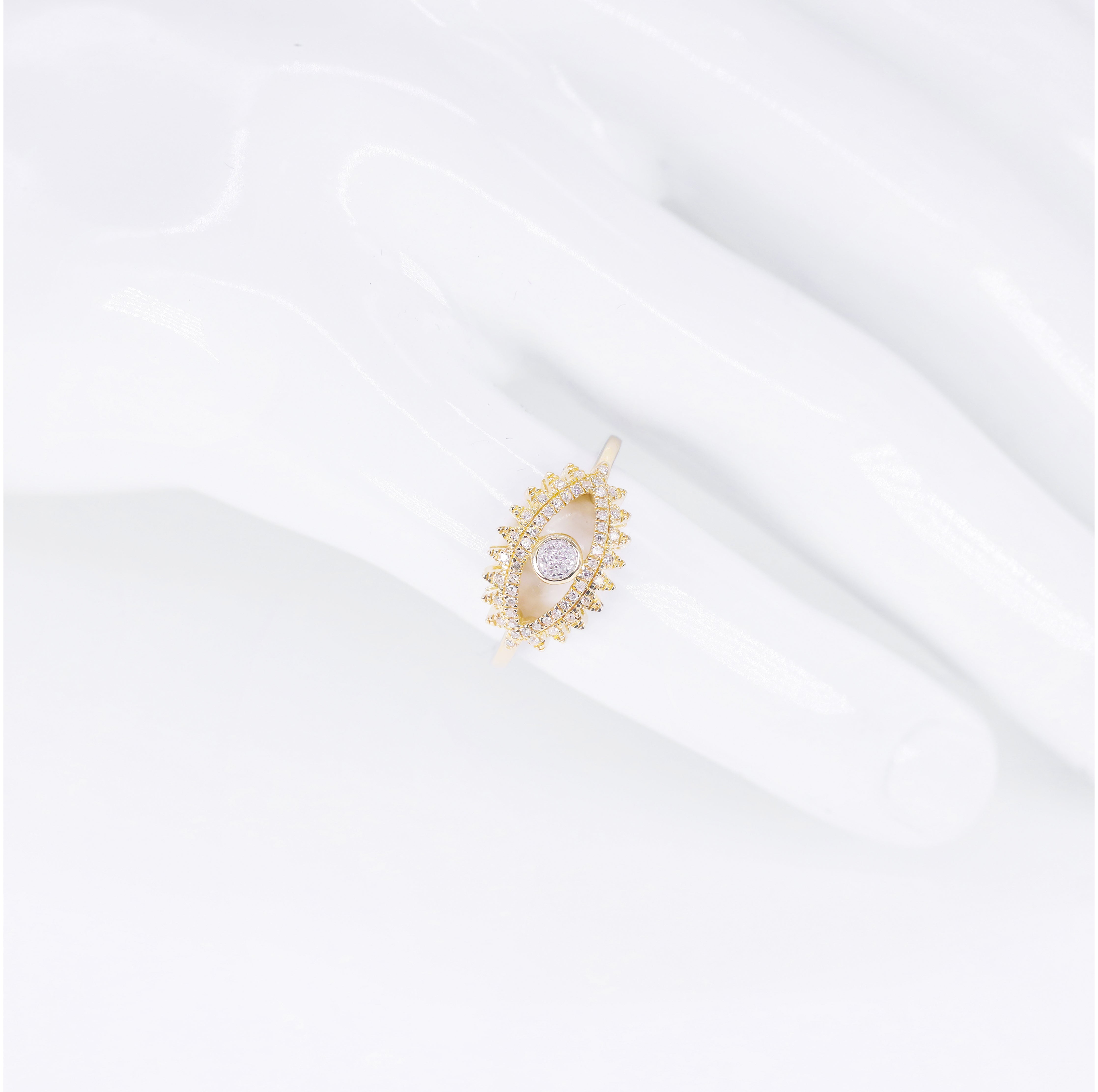 Evil Eye Diamond Ring