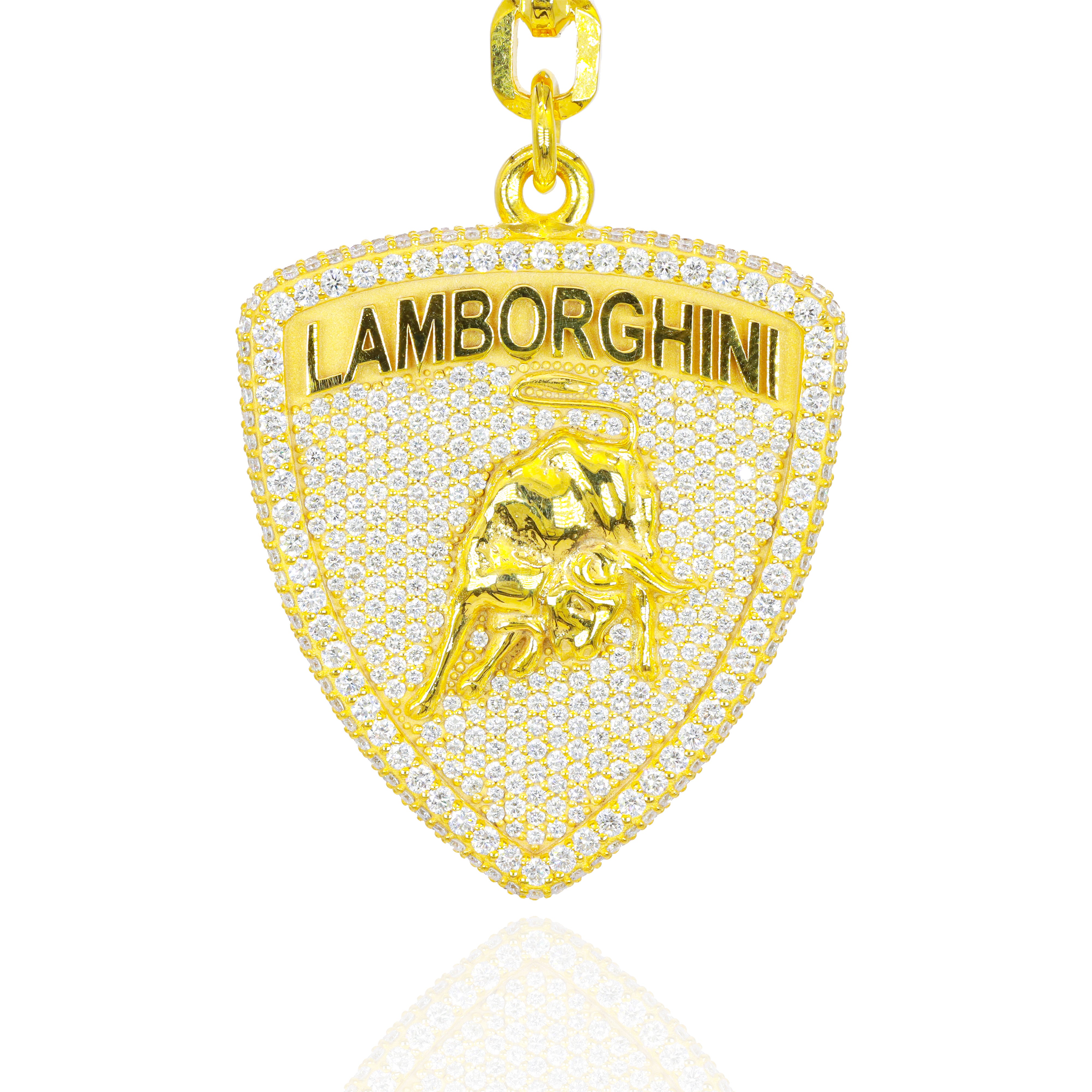 Custom Design Deposit - Double-Sided Lamborghini Emblem Diamond Keychain