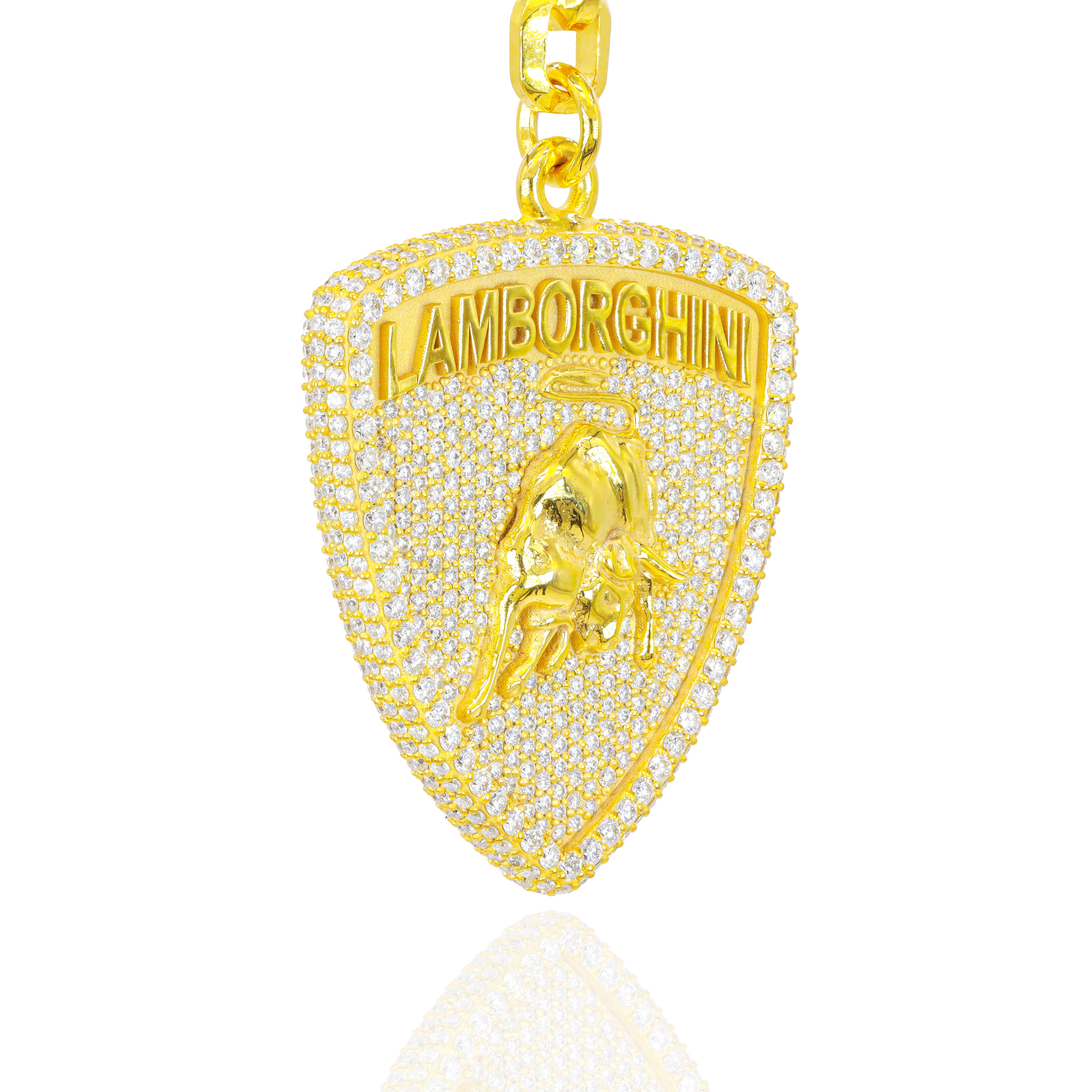 Custom Design Deposit - Double-Sided Lamborghini Emblem Diamond Keychain