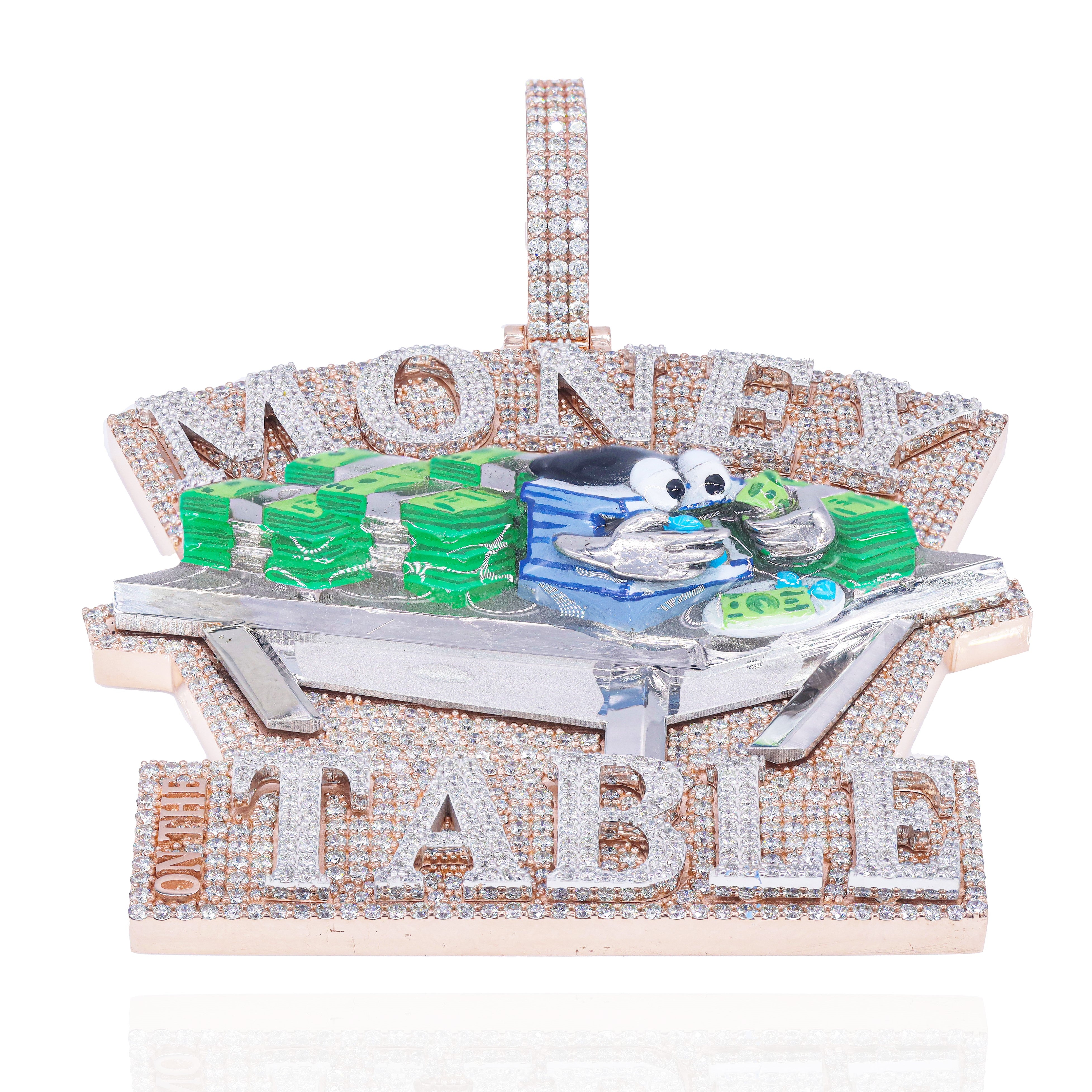 Custom Design Deposit - 3D Enamel Logo Diamond Pendant