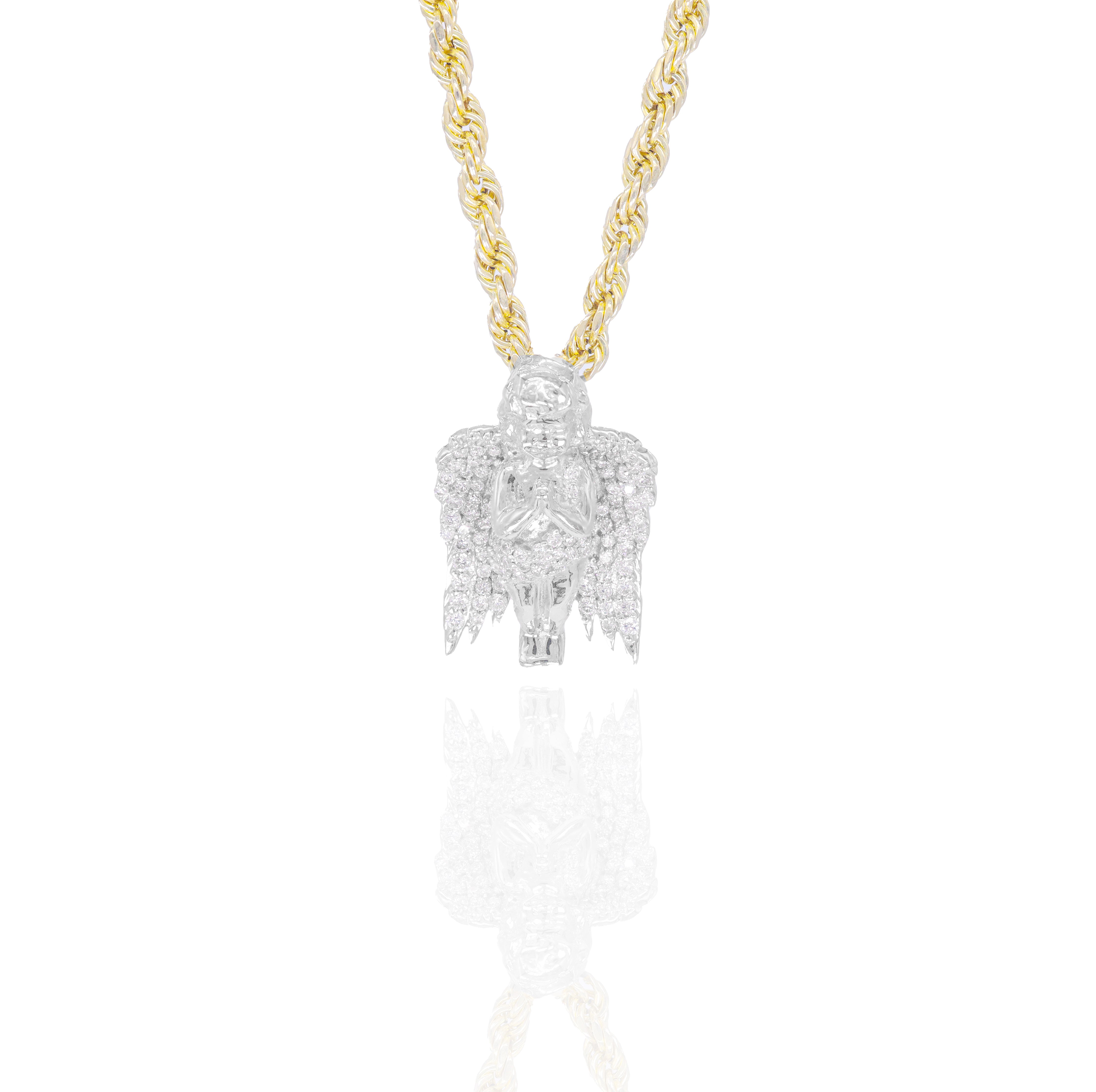 Praying Angel Diamond Pendant