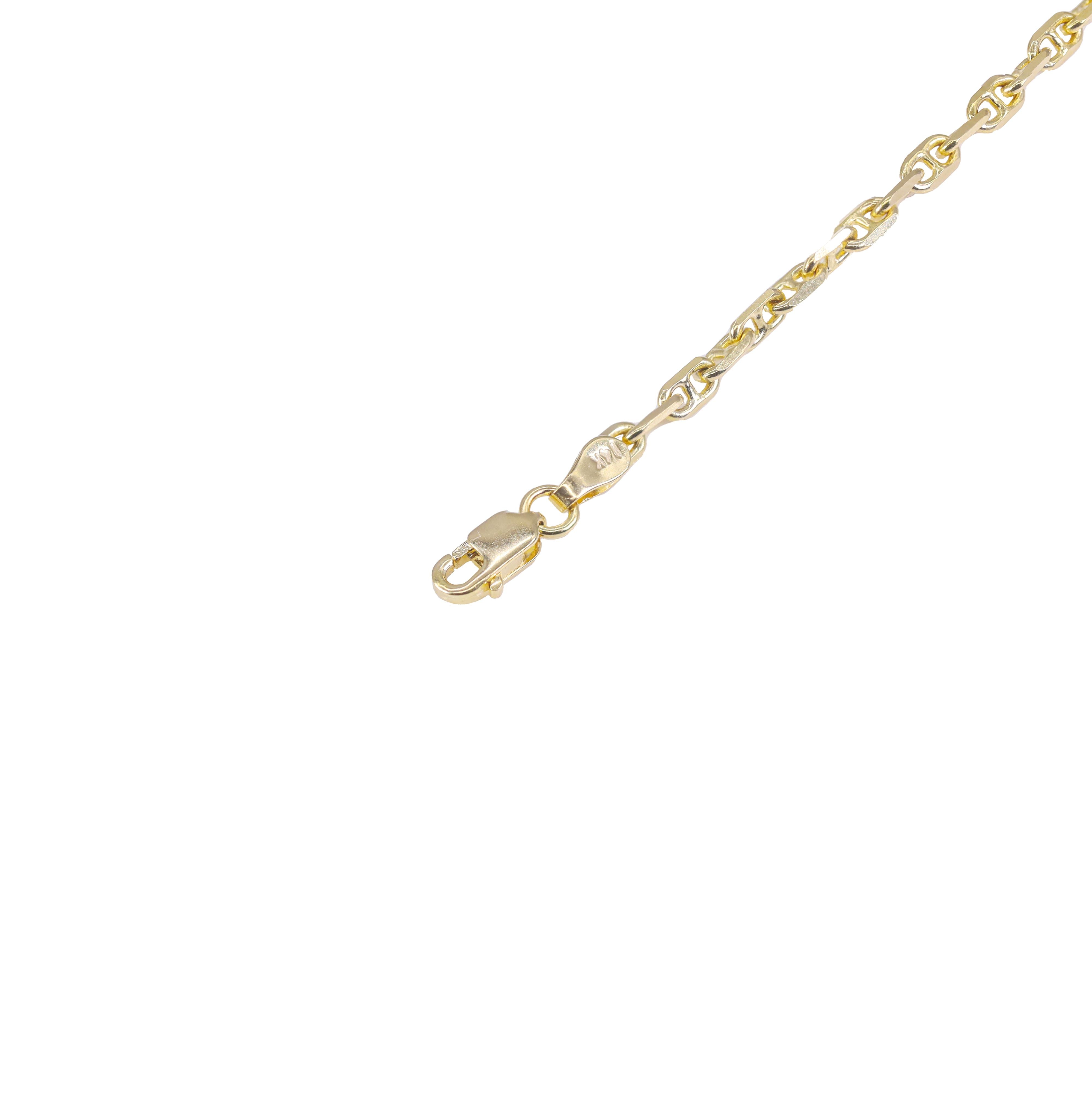 14KT Mariner/Anchor Link Yellow Gold Chain