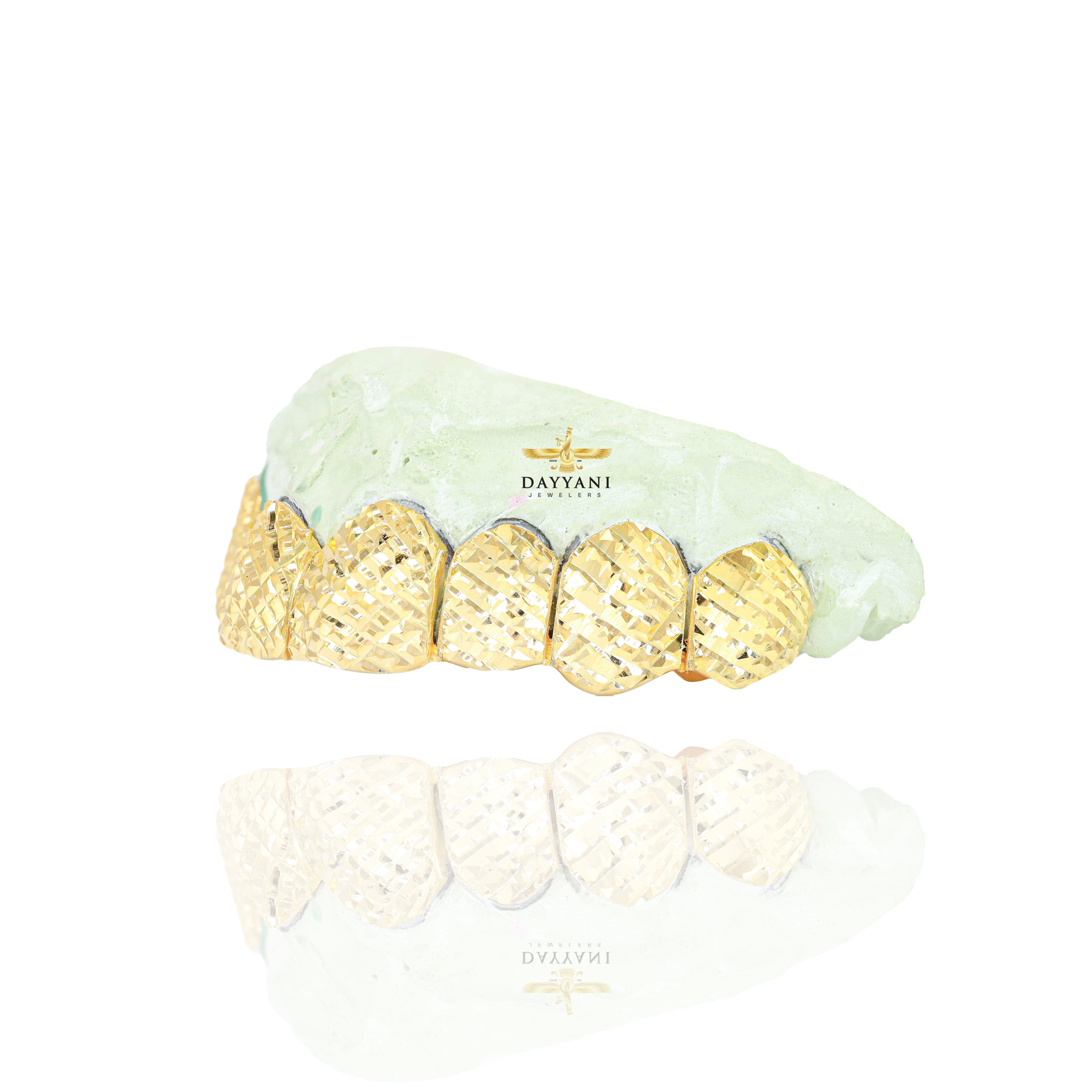 Custom Diamond Cut Gold Grillz