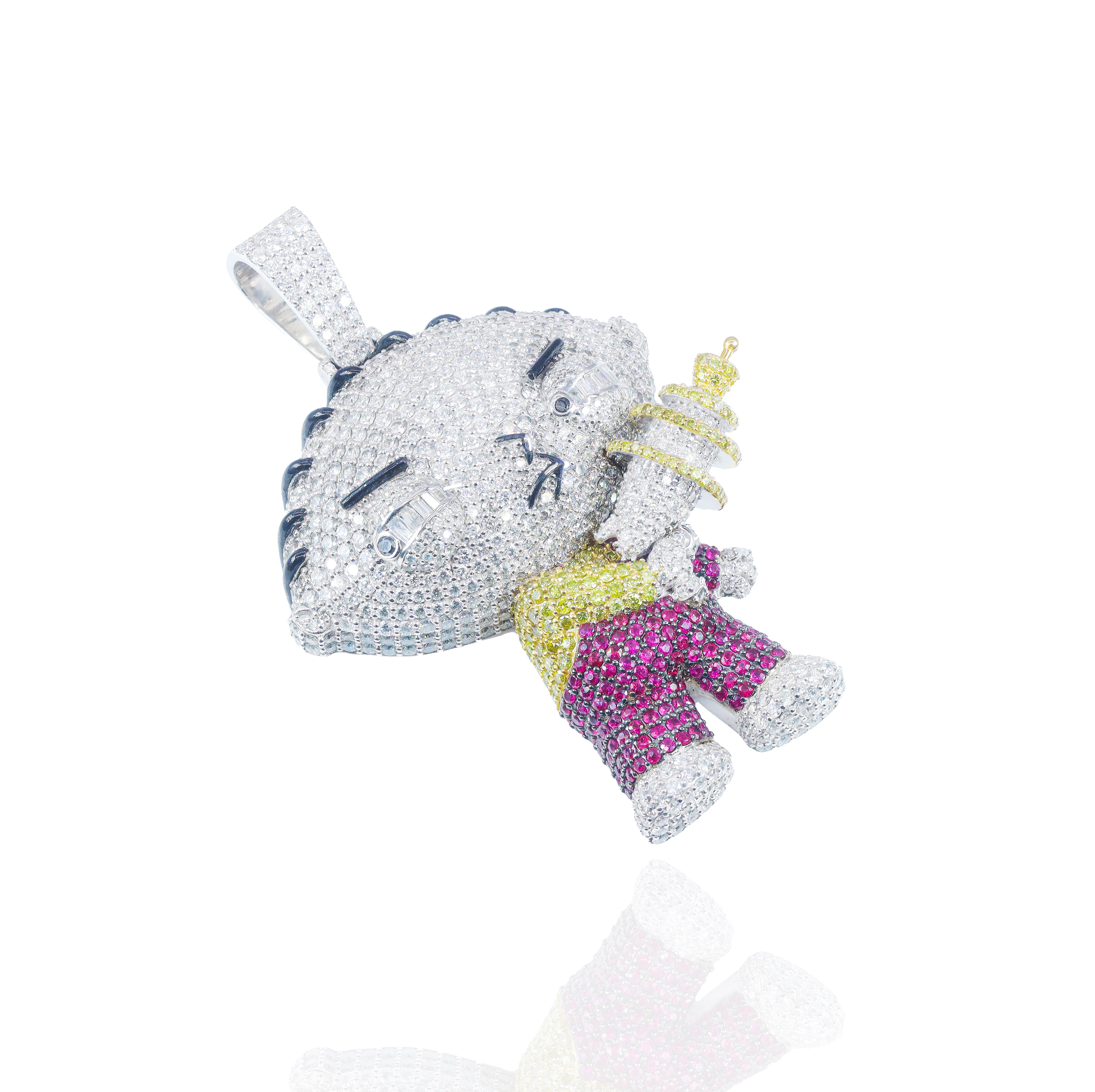 Custom Design Deposit - Stewie Diamond Pendant w/ Gemstones