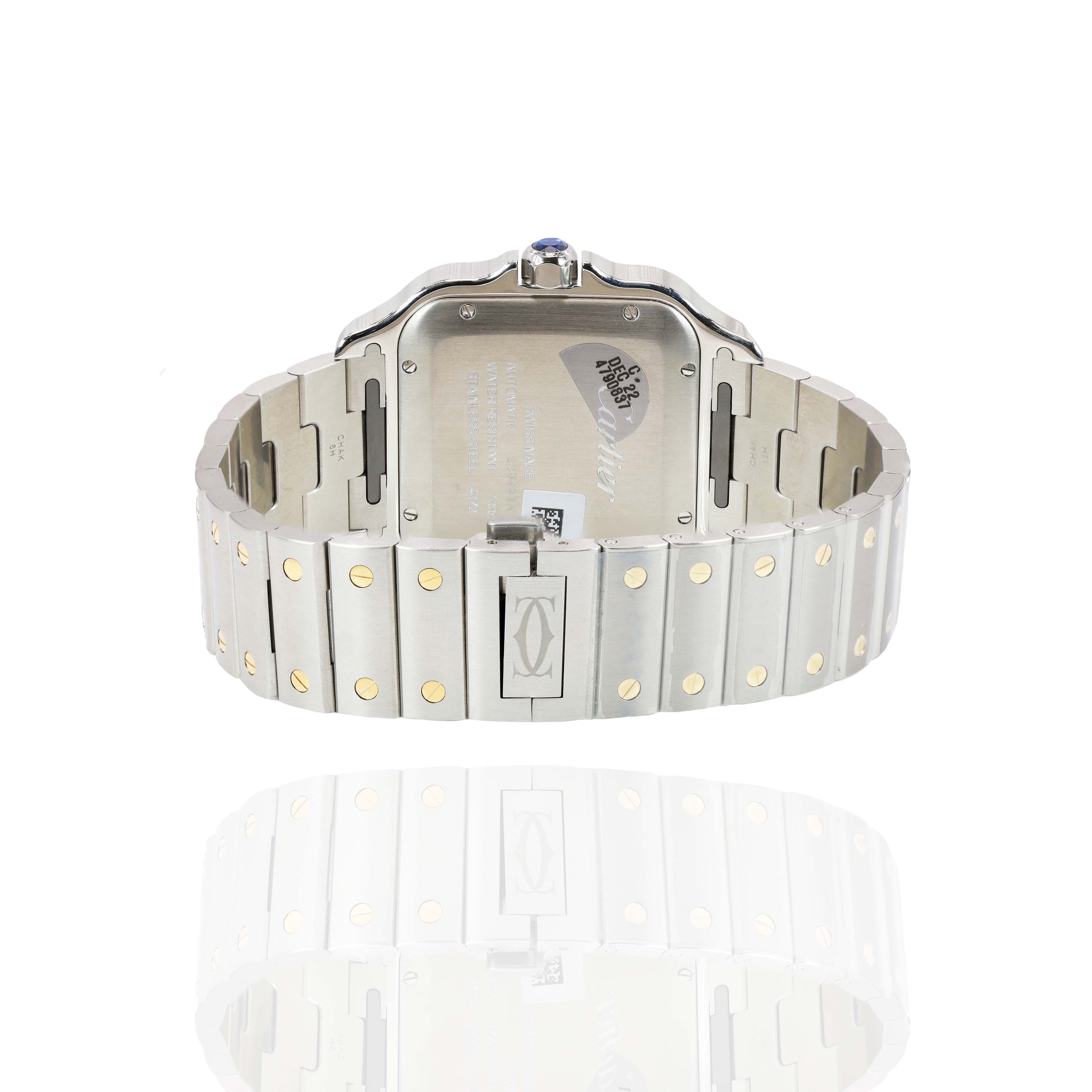 Santos De Cartier Watch Steel/18KT Yellow Gold