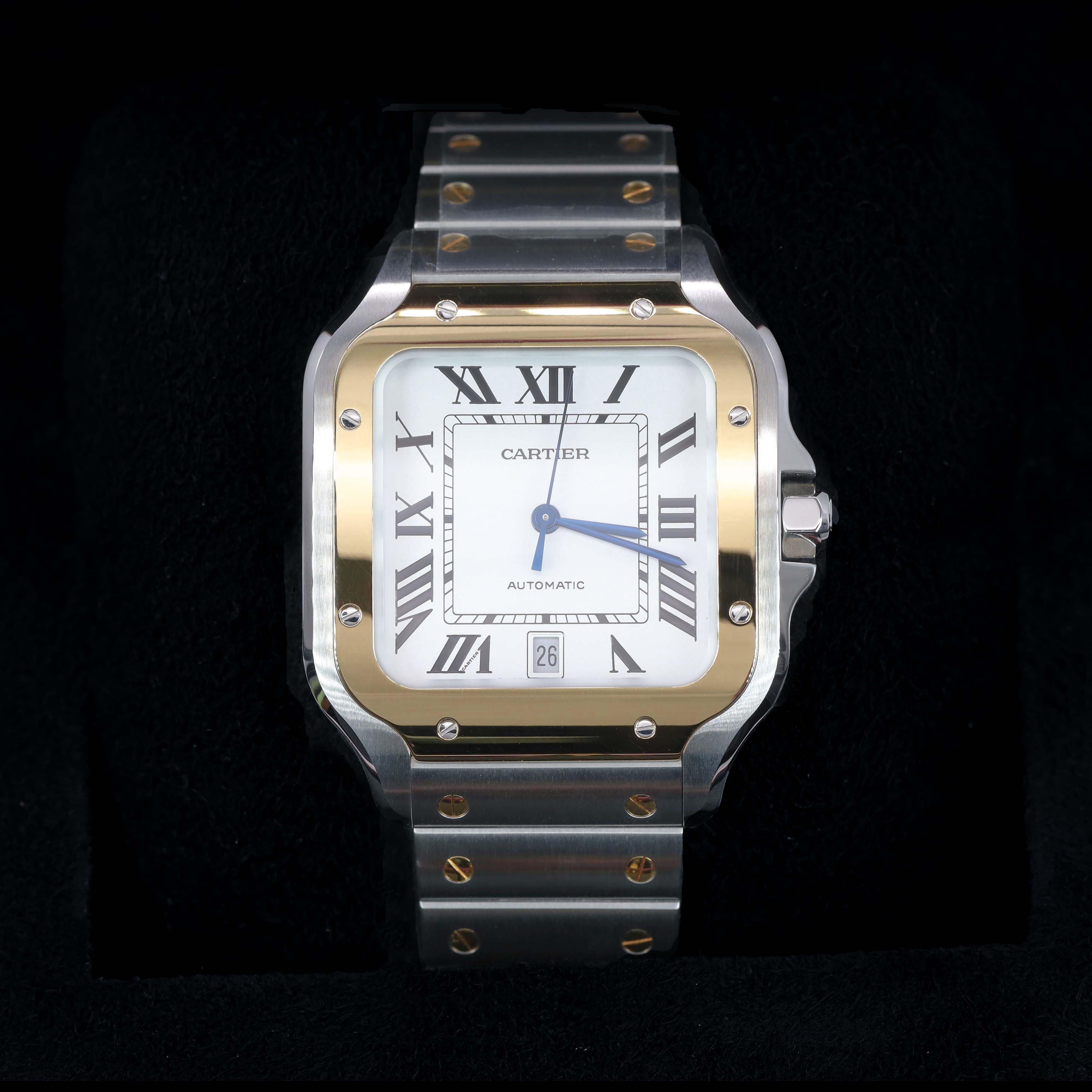 Santos De Cartier Watch Steel/18KT Yellow Gold