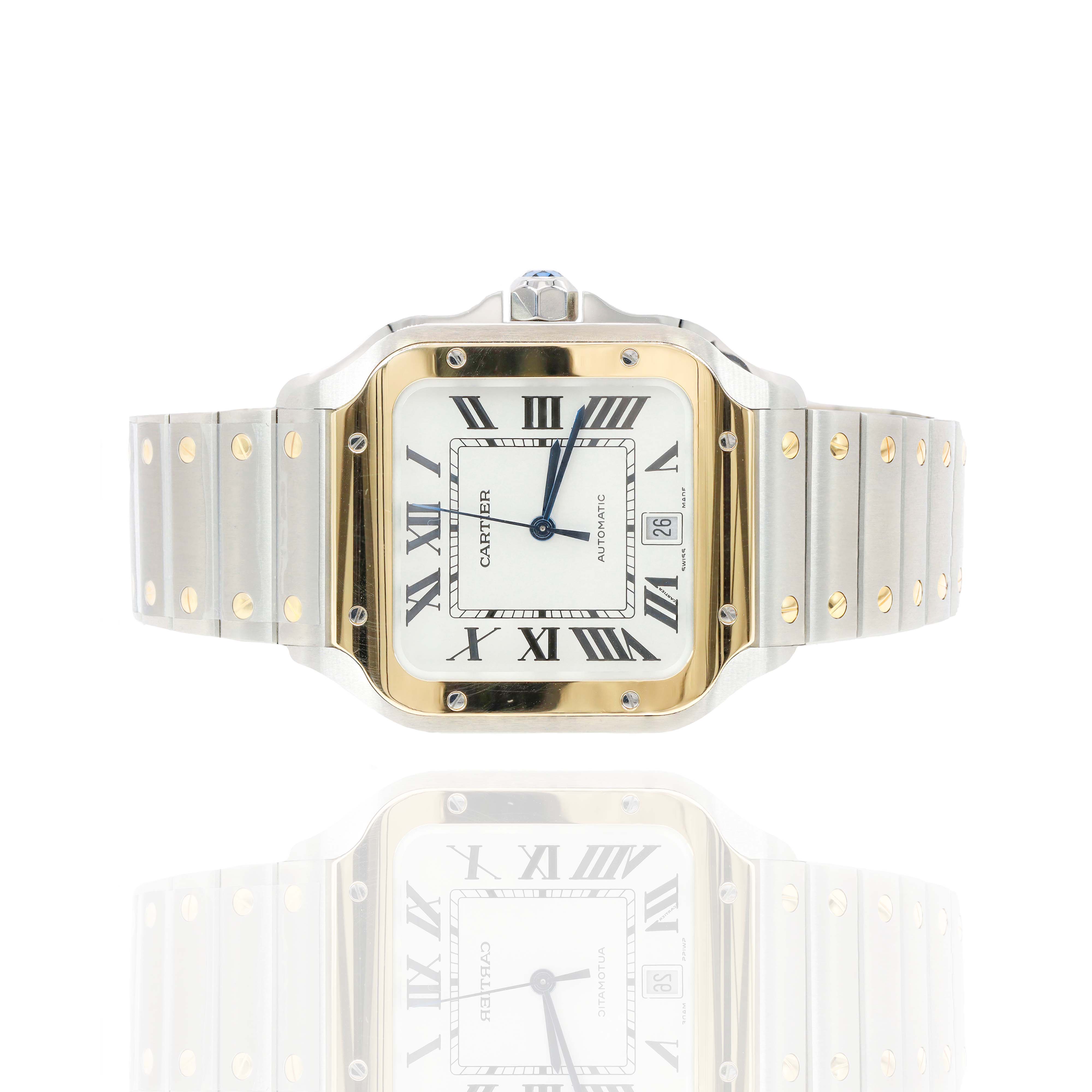 Santos De Cartier Watch Steel/18KT Yellow Gold