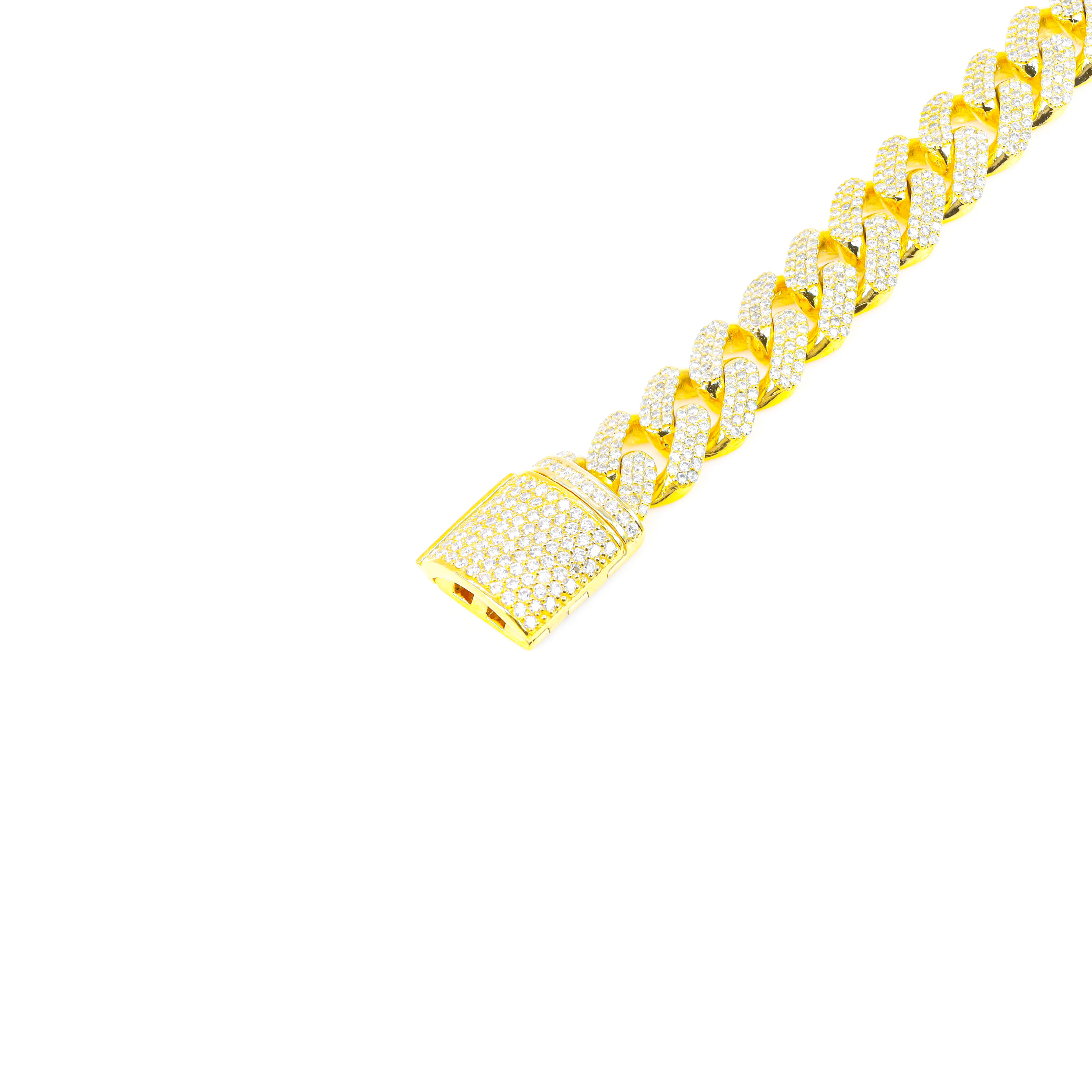 12.5mm Miami Cuban Link Diamond Bracelet