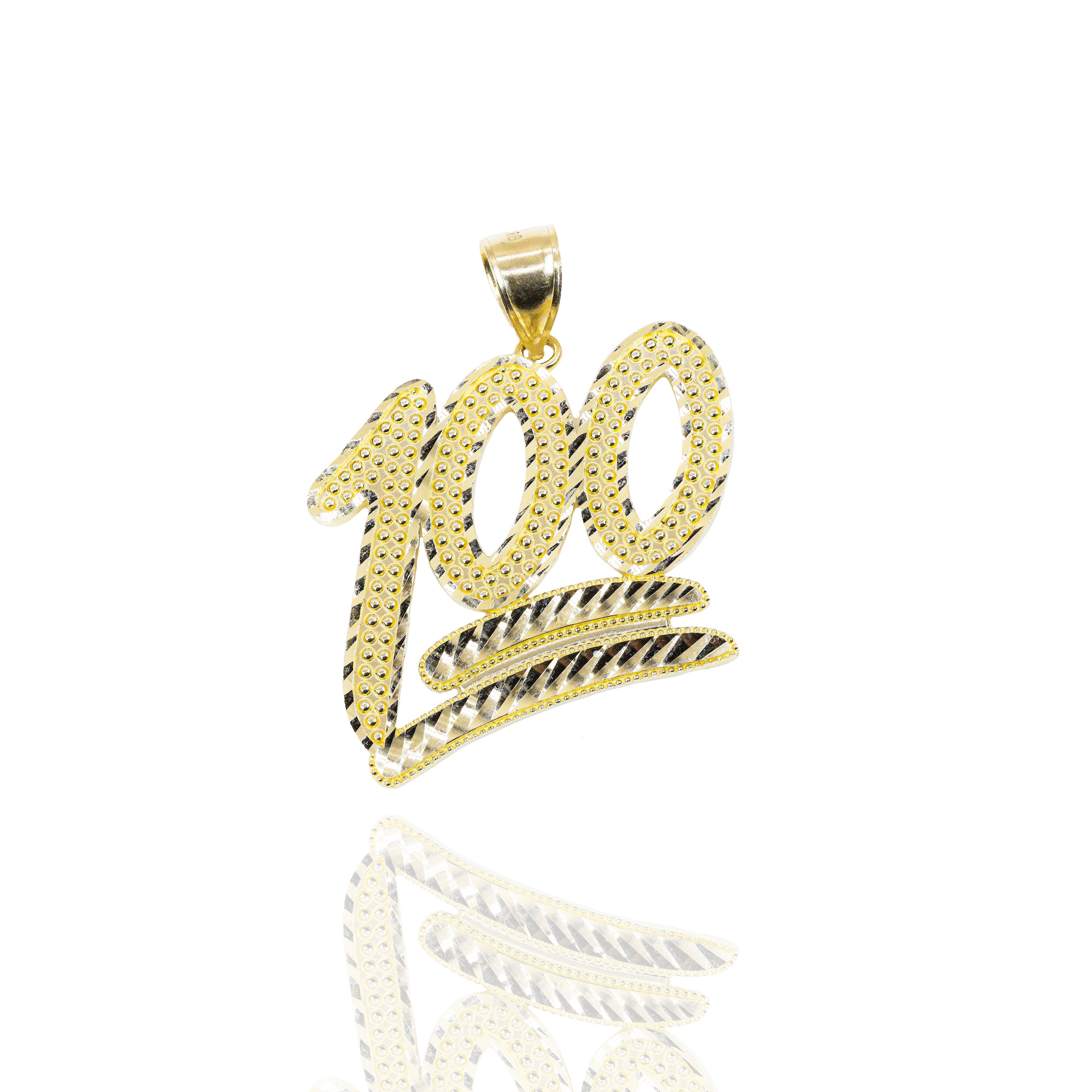 100 Emoji Solid Gold Pendant