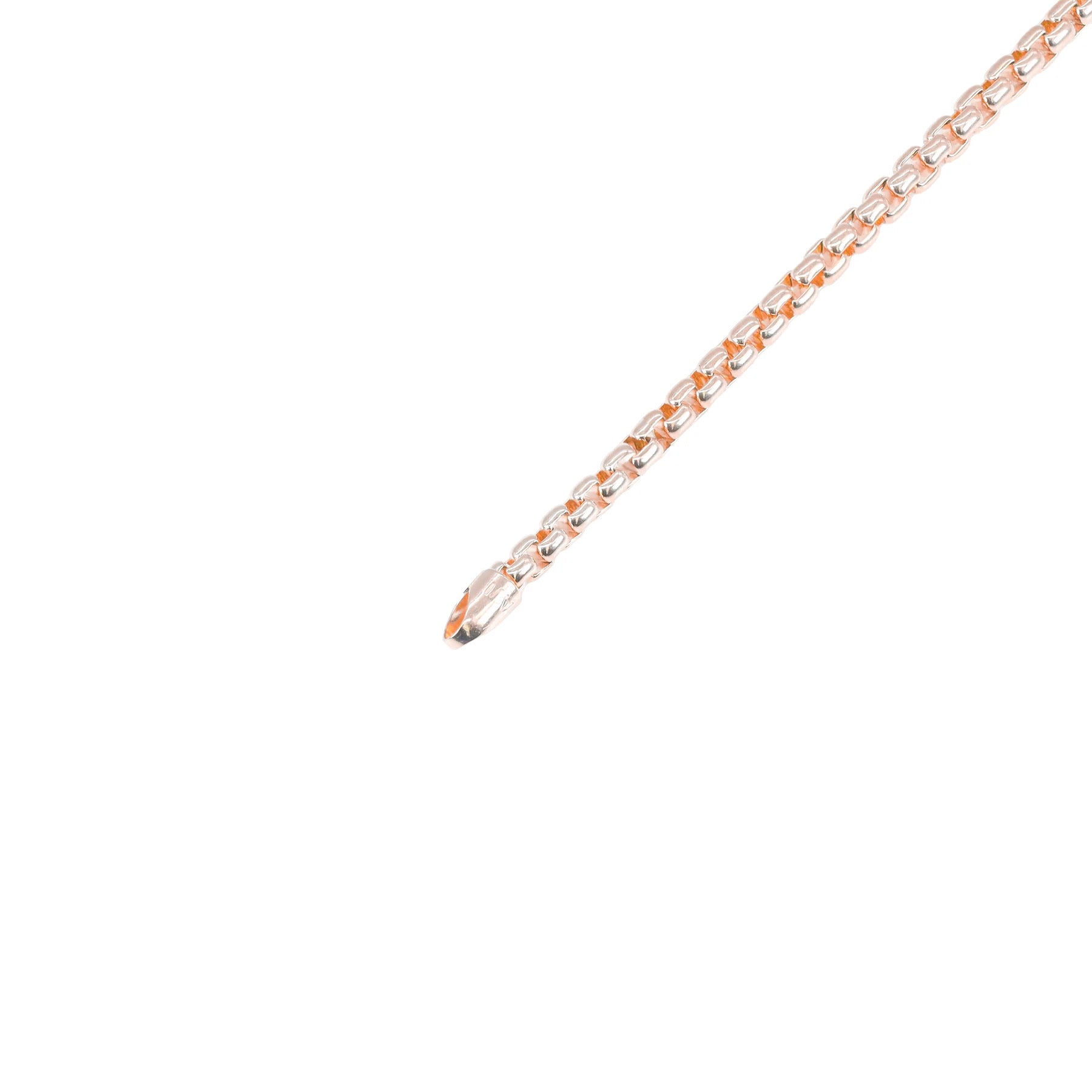 14KT Rose Gold Rounded Box Gold Chain