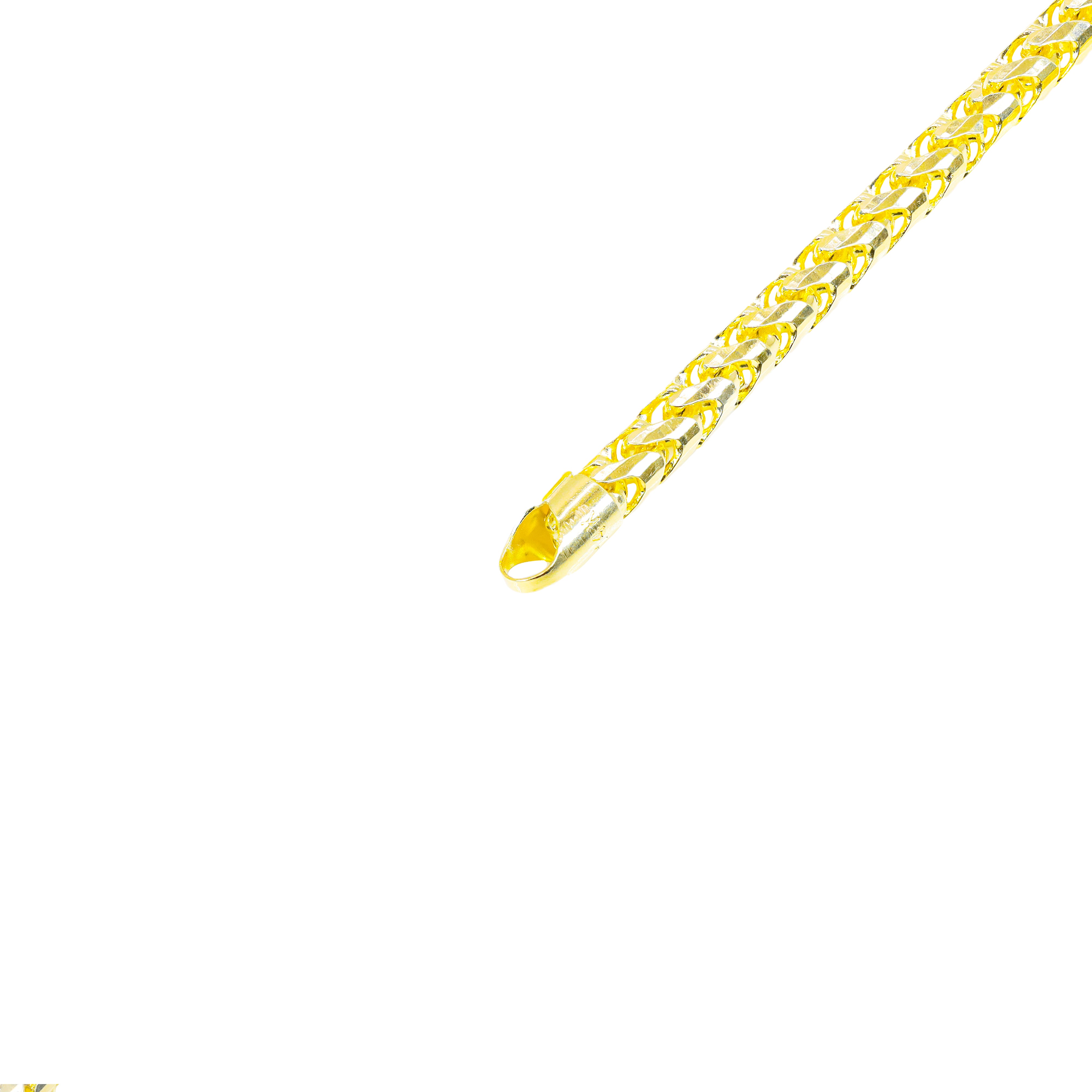 14KT Solid Rounded Franco Yellow Gold Chain