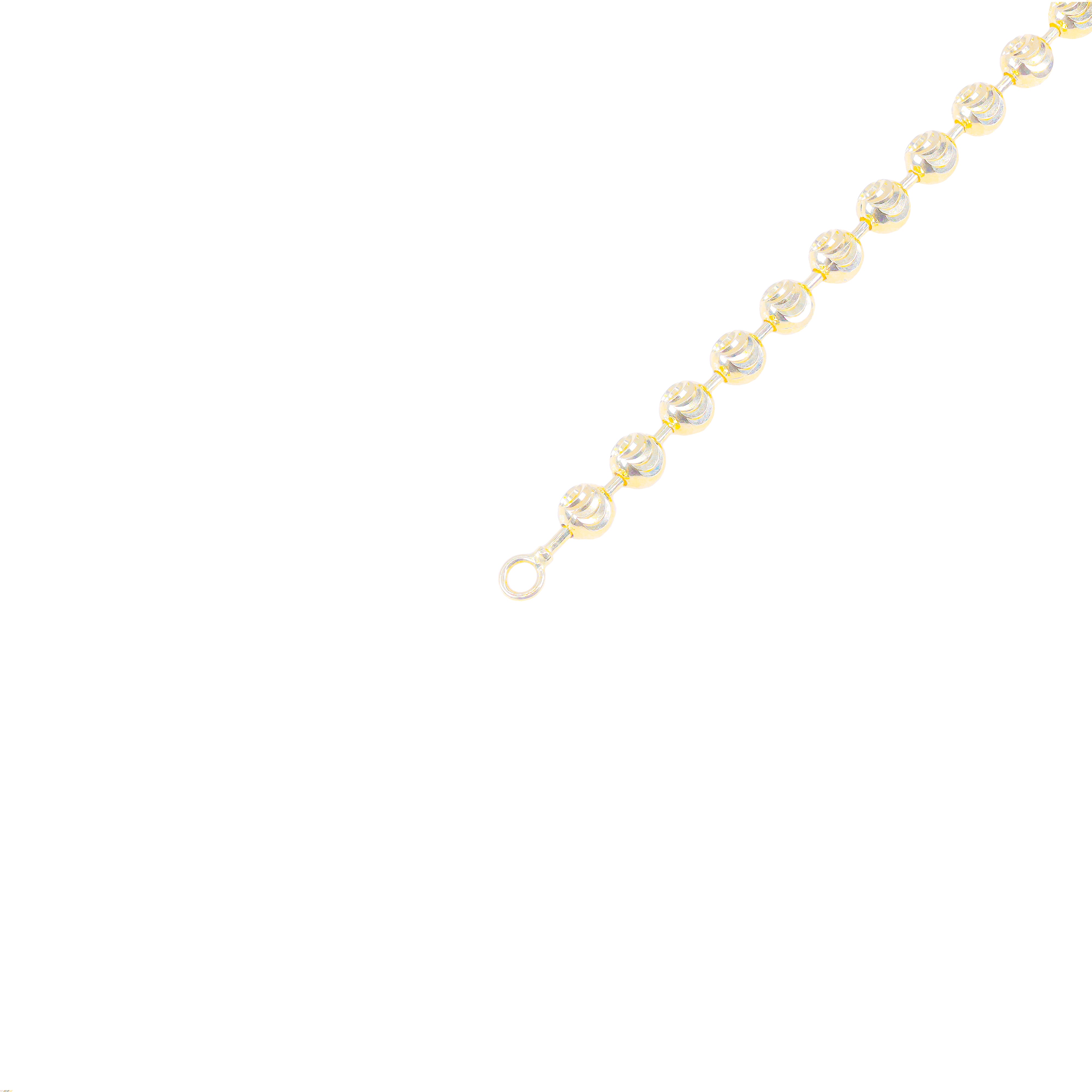 14KT Solid Moon Cut Yellow Gold Chain