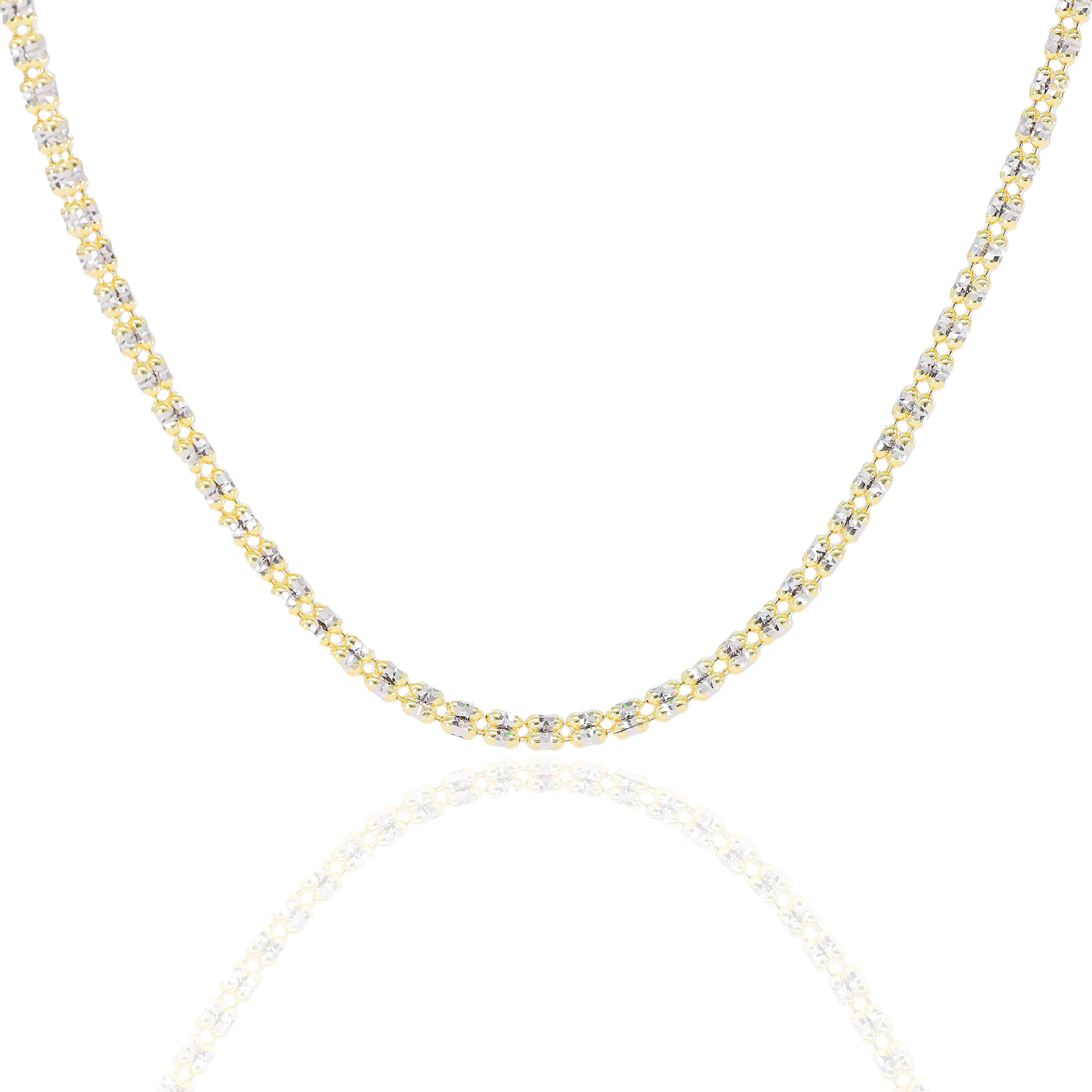 10KT Two-Tone Yellow Gold ICE Gold Chain