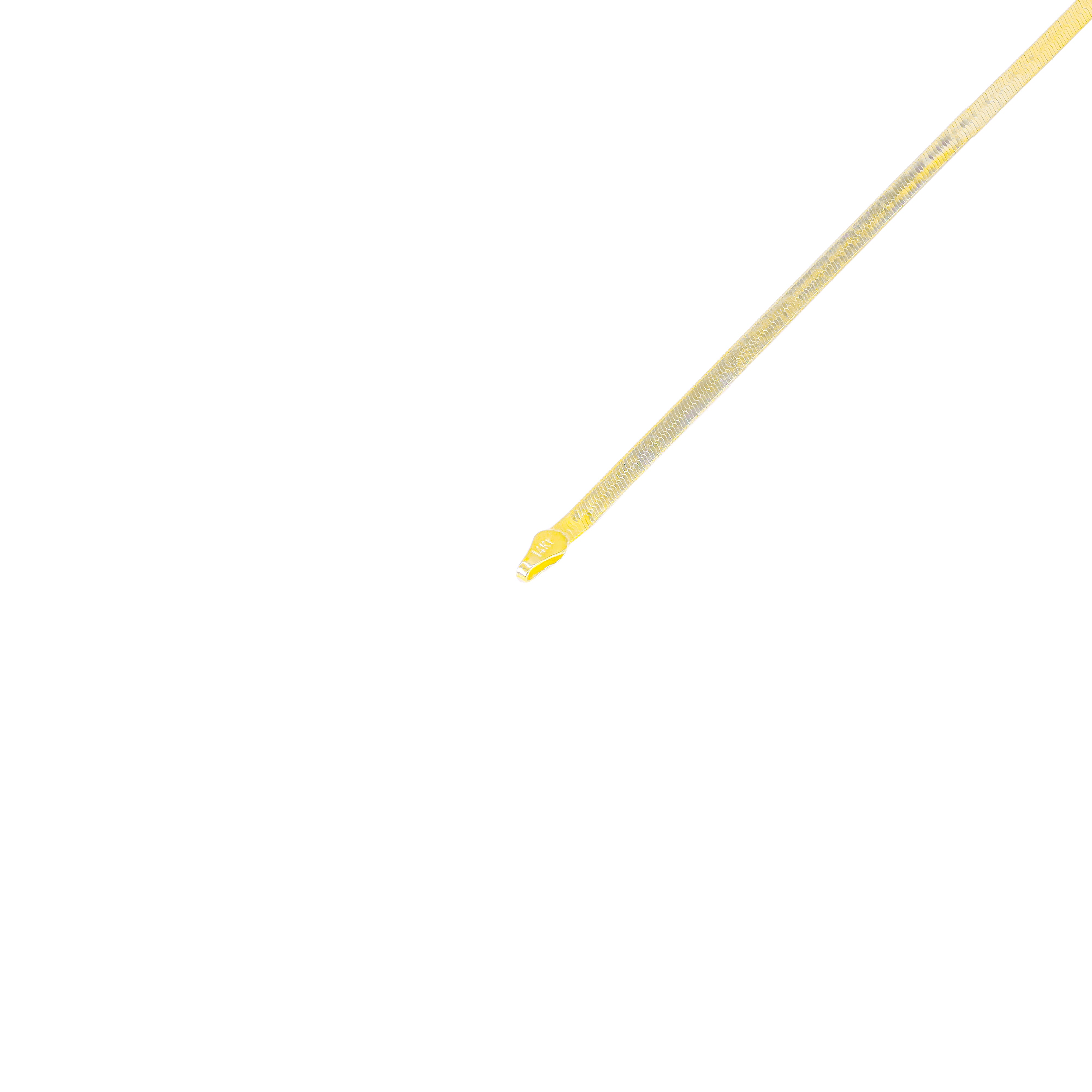14KT Yellow Gold Herringbone Style Chain