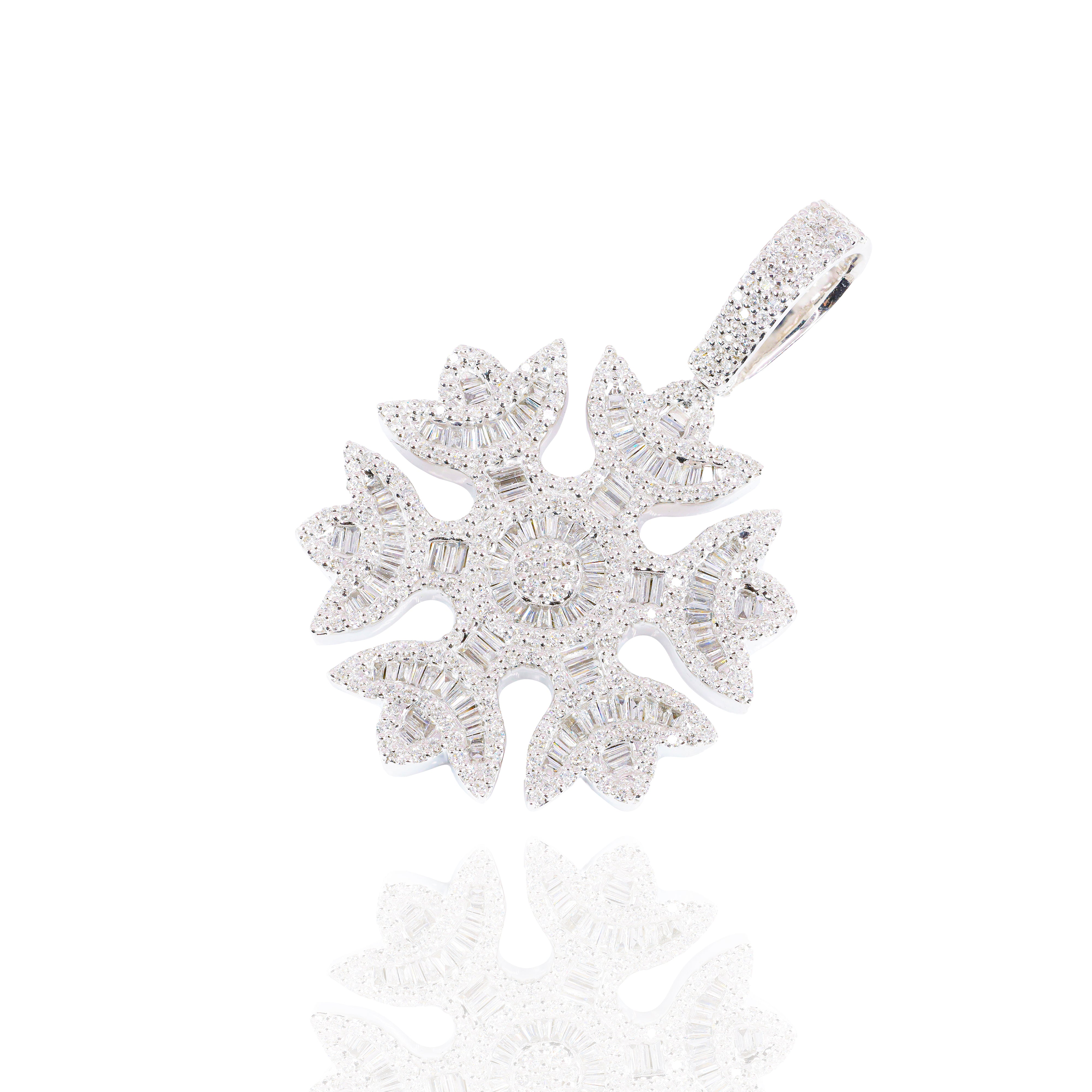Snowflake Diamond Pendant (Large)