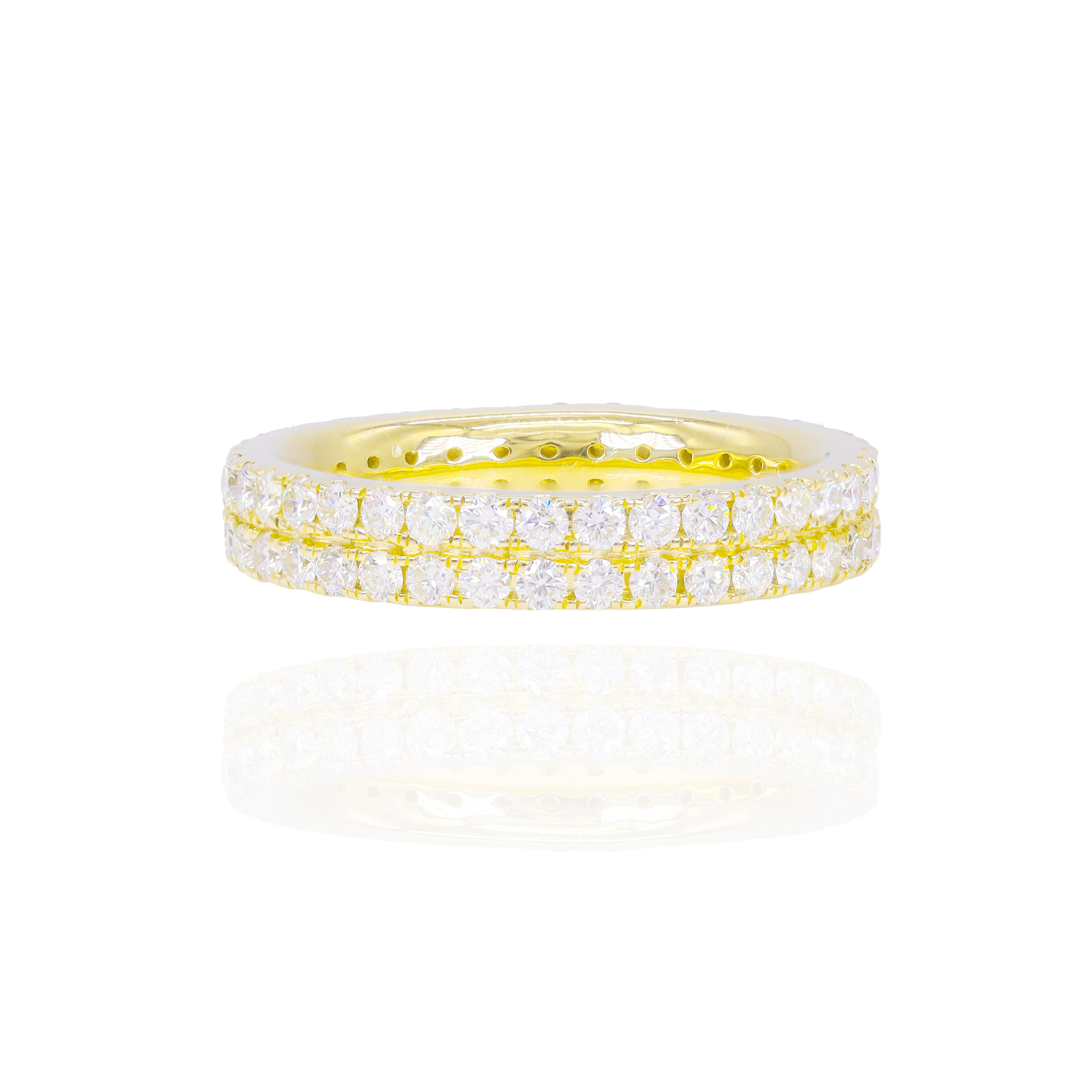 Two Row Diamond Eternity Band